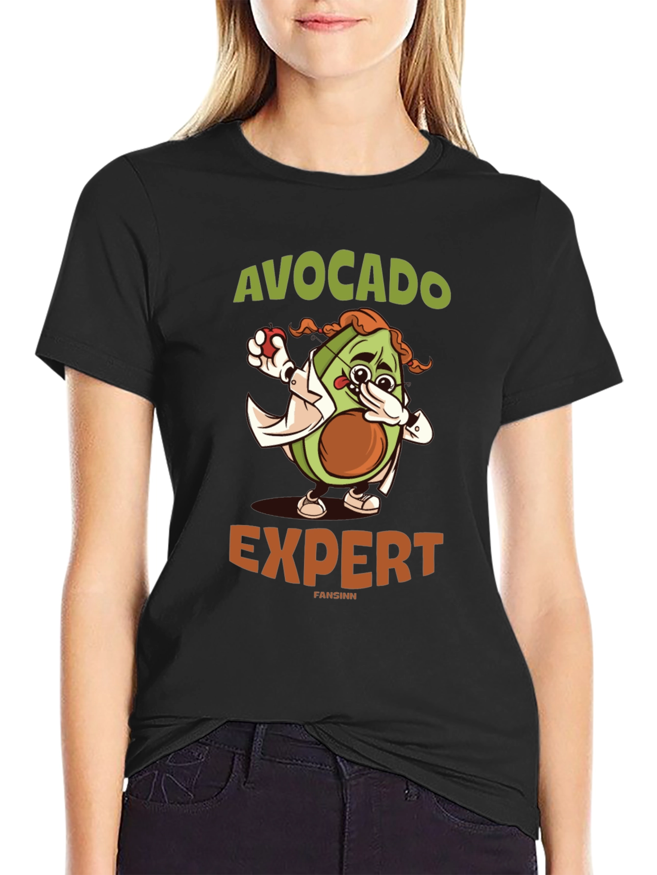 Avocado Expert Graphic T-Shirt - Funny Foodie Tee