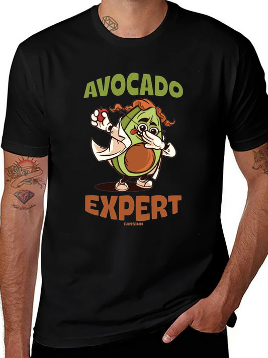 Avocado Expert Graphic T-Shirt - Funny Foodie Tee