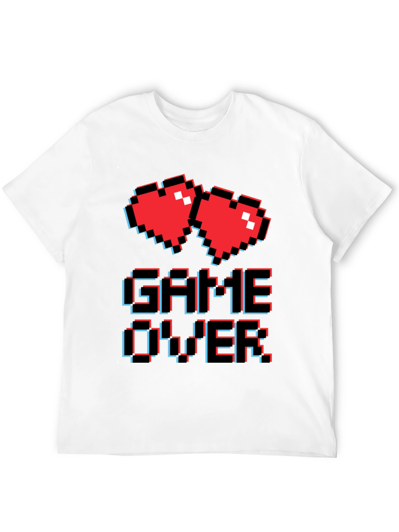Retro Game Over Graphic T-Shirt - Gamer Style Tee