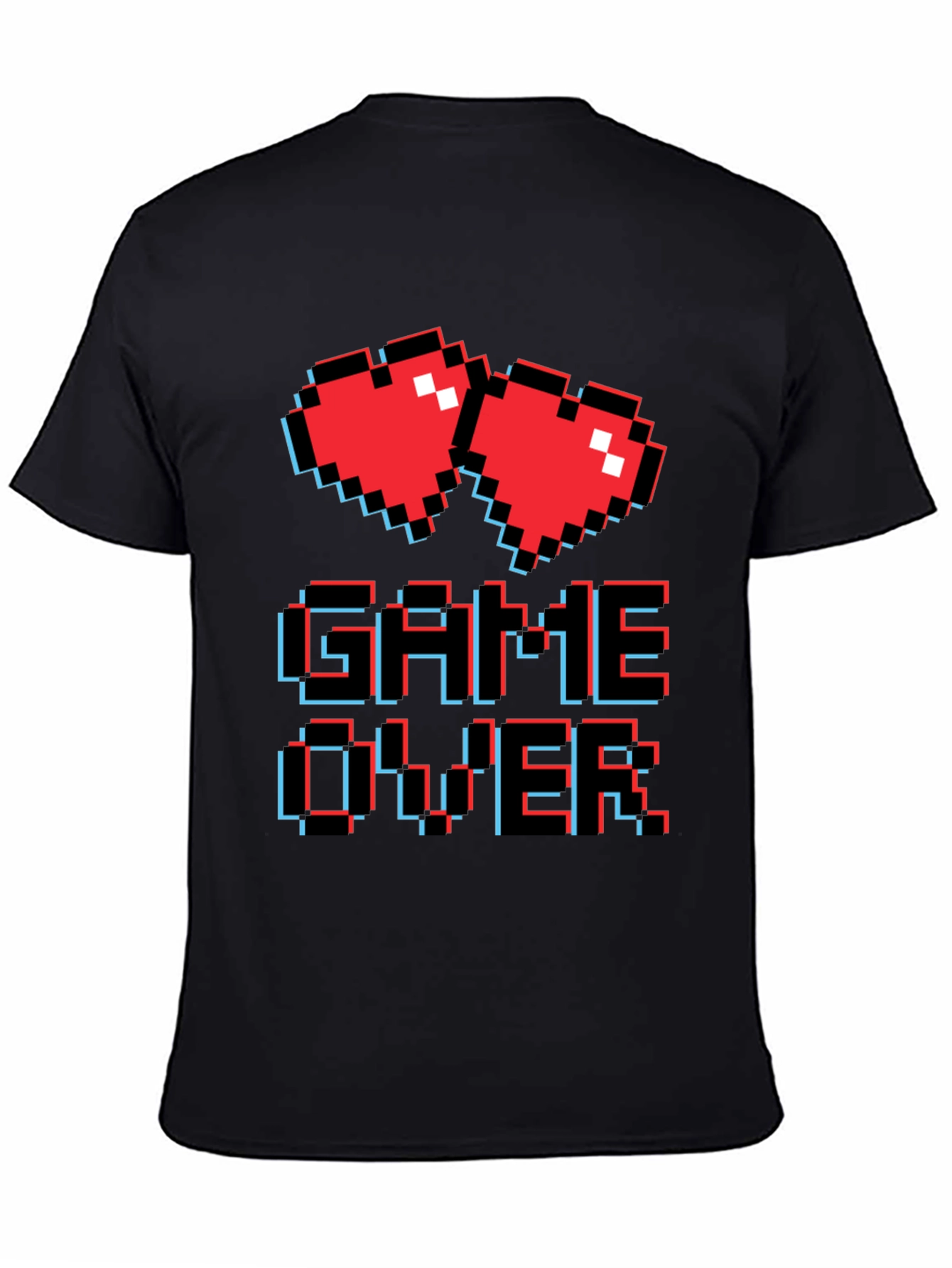 Retro Game Over Graphic T-Shirt - Gamer Style Tee