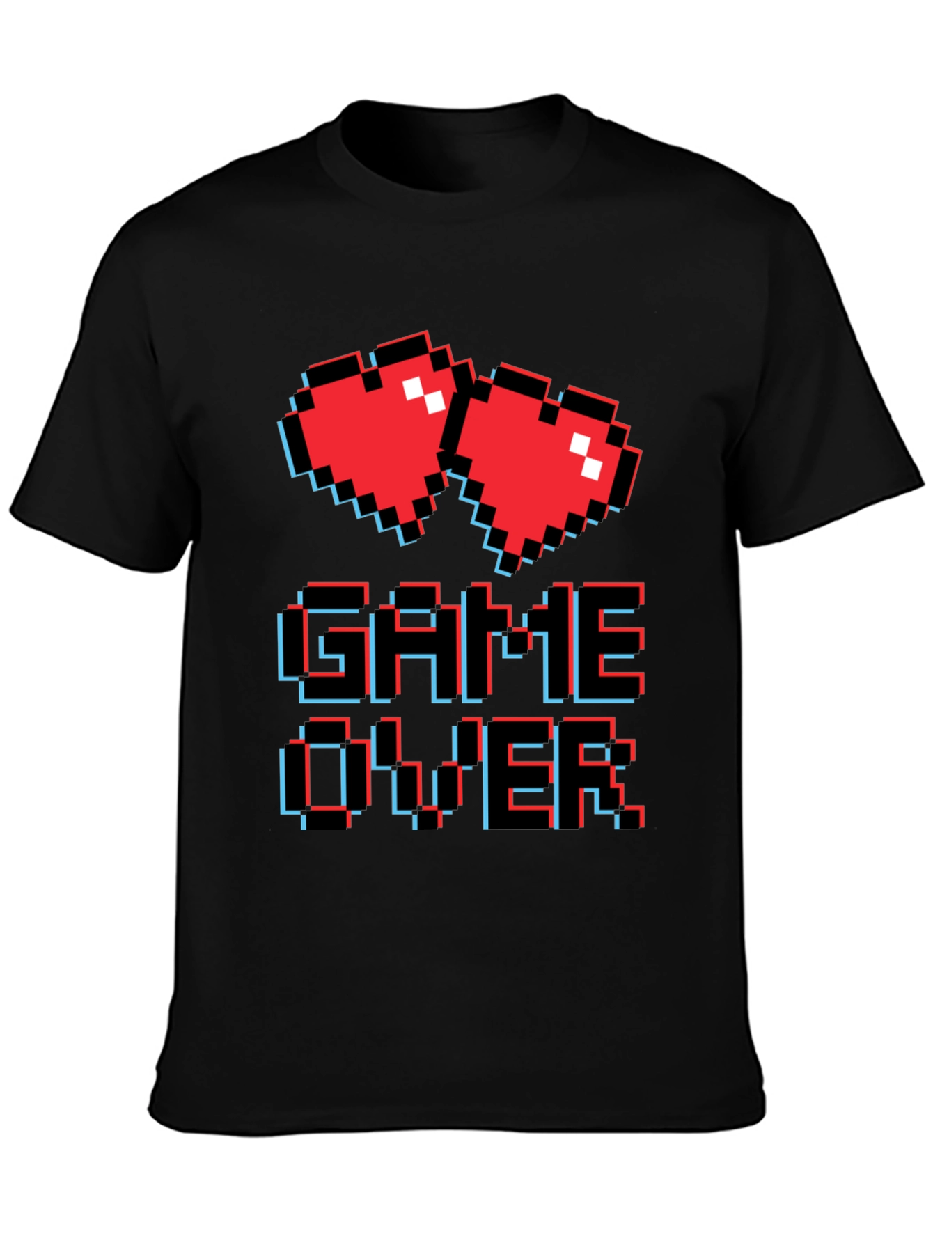 Retro Game Over Graphic T-Shirt - Gamer Style Tee