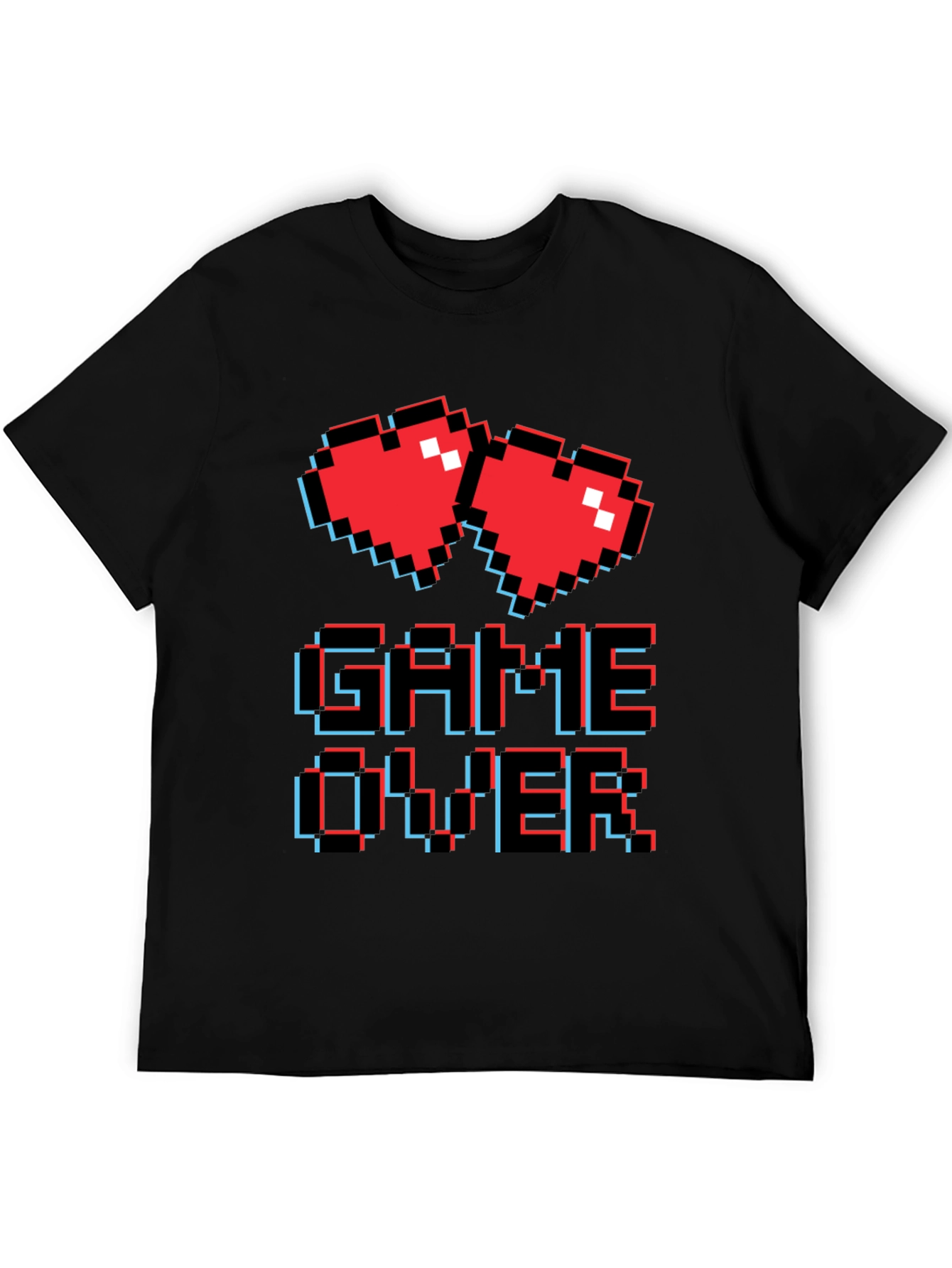 Retro Game Over Graphic T-Shirt - Gamer Style Tee