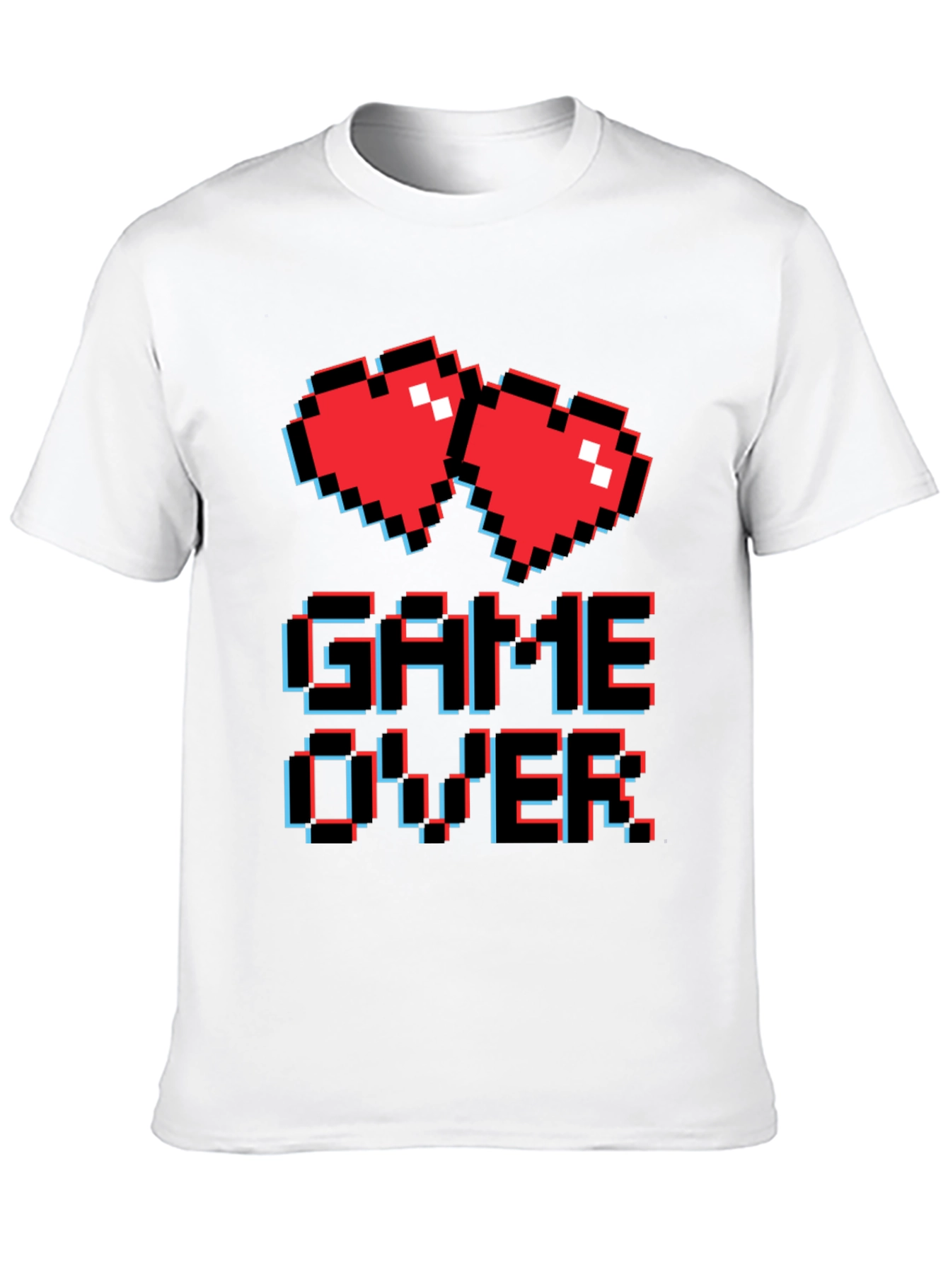 Retro Game Over Graphic T-Shirt - Gamer Style Tee