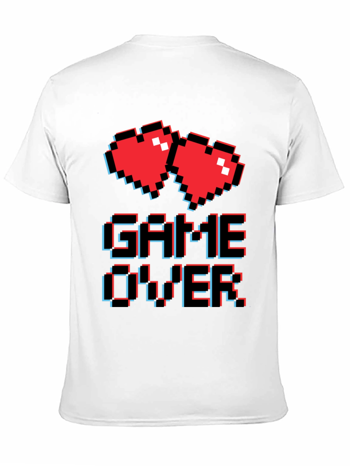 Retro Game Over Graphic T-Shirt - Gamer Style Tee