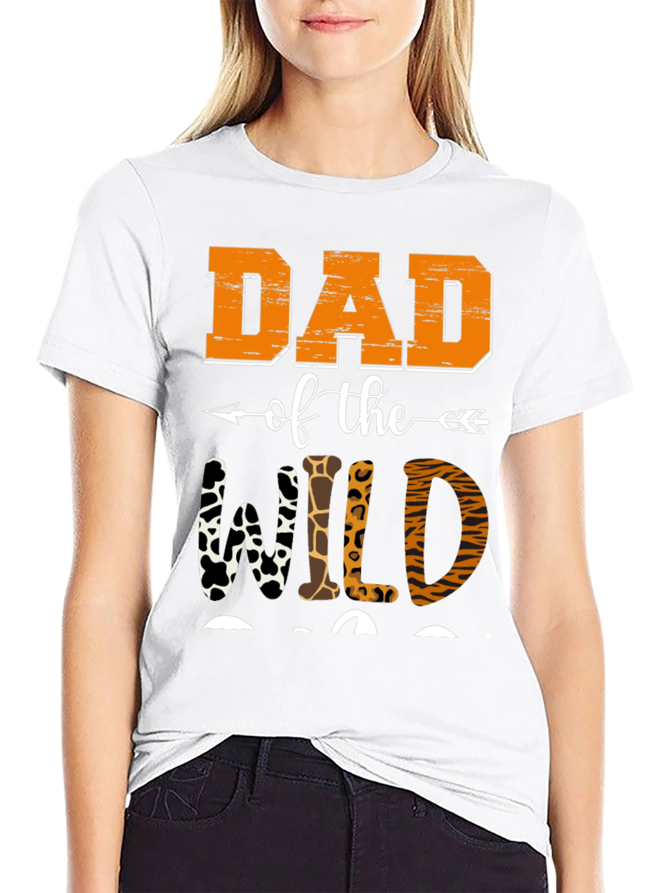 Dad of the Wild Animal Print T-Shirt
