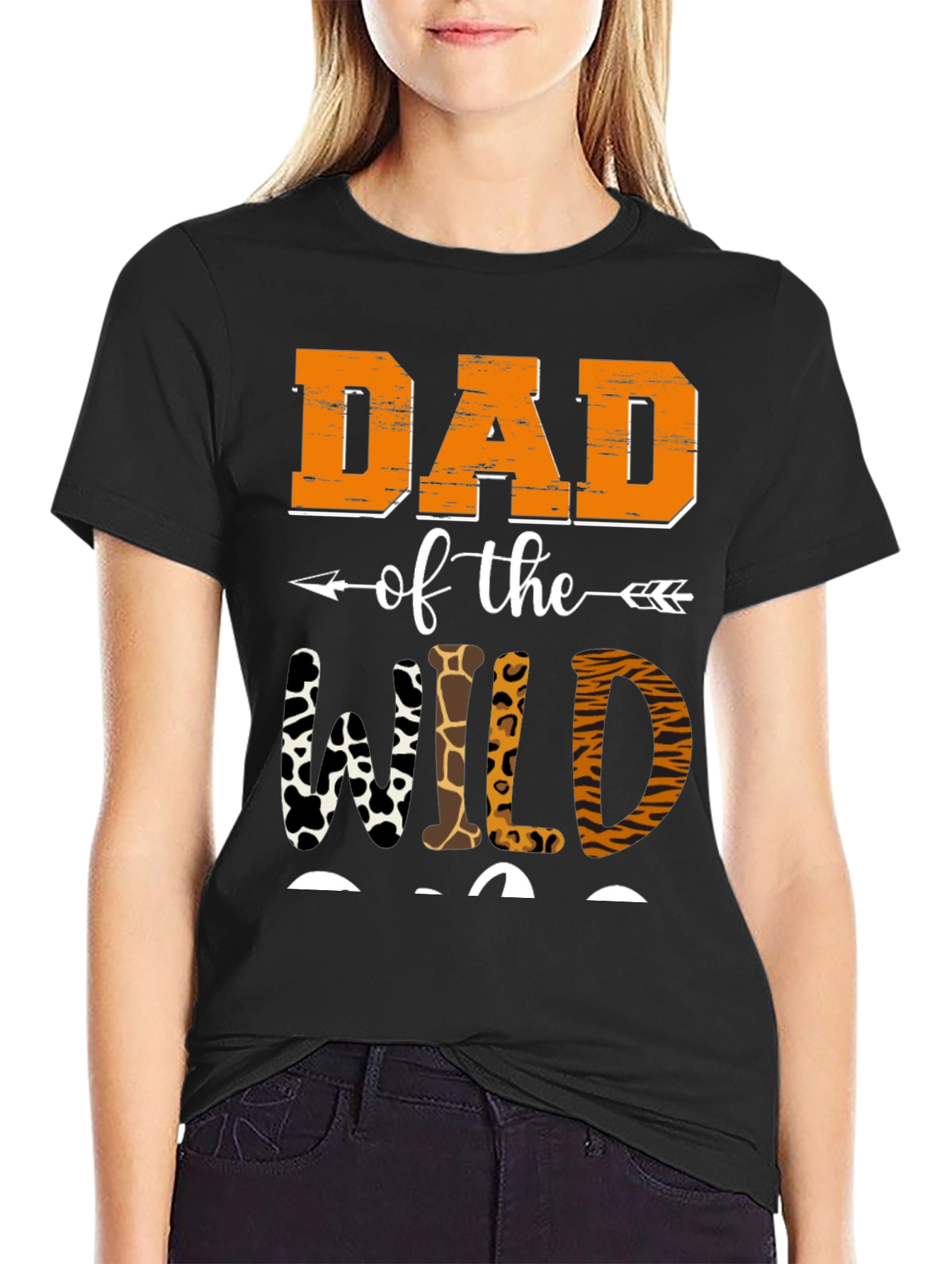 Dad of the Wild Animal Print T-Shirt