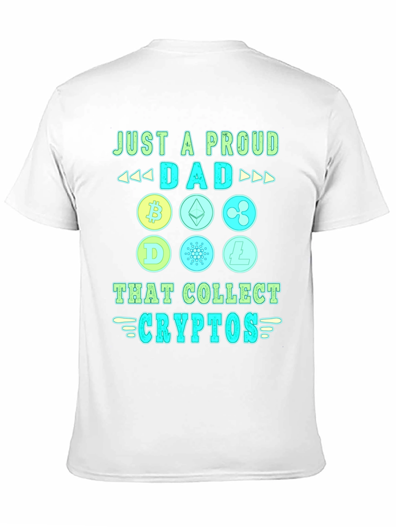 Proud Dad Crypto Collector Black T-Shirt