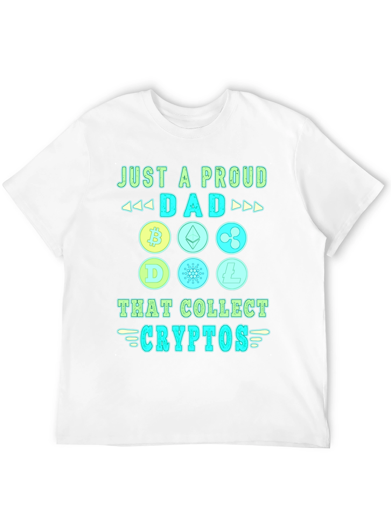 Proud Dad Crypto Collector Black T-Shirt