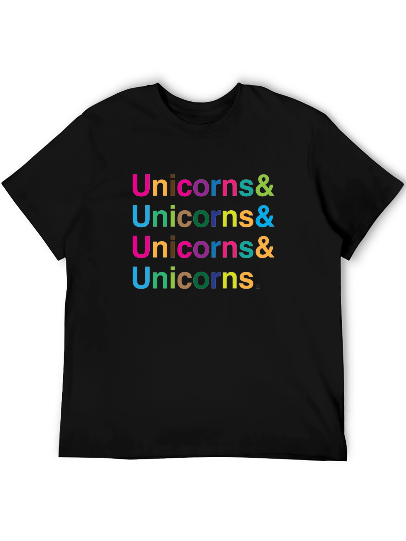 Unicorns & Black Graphic Tee