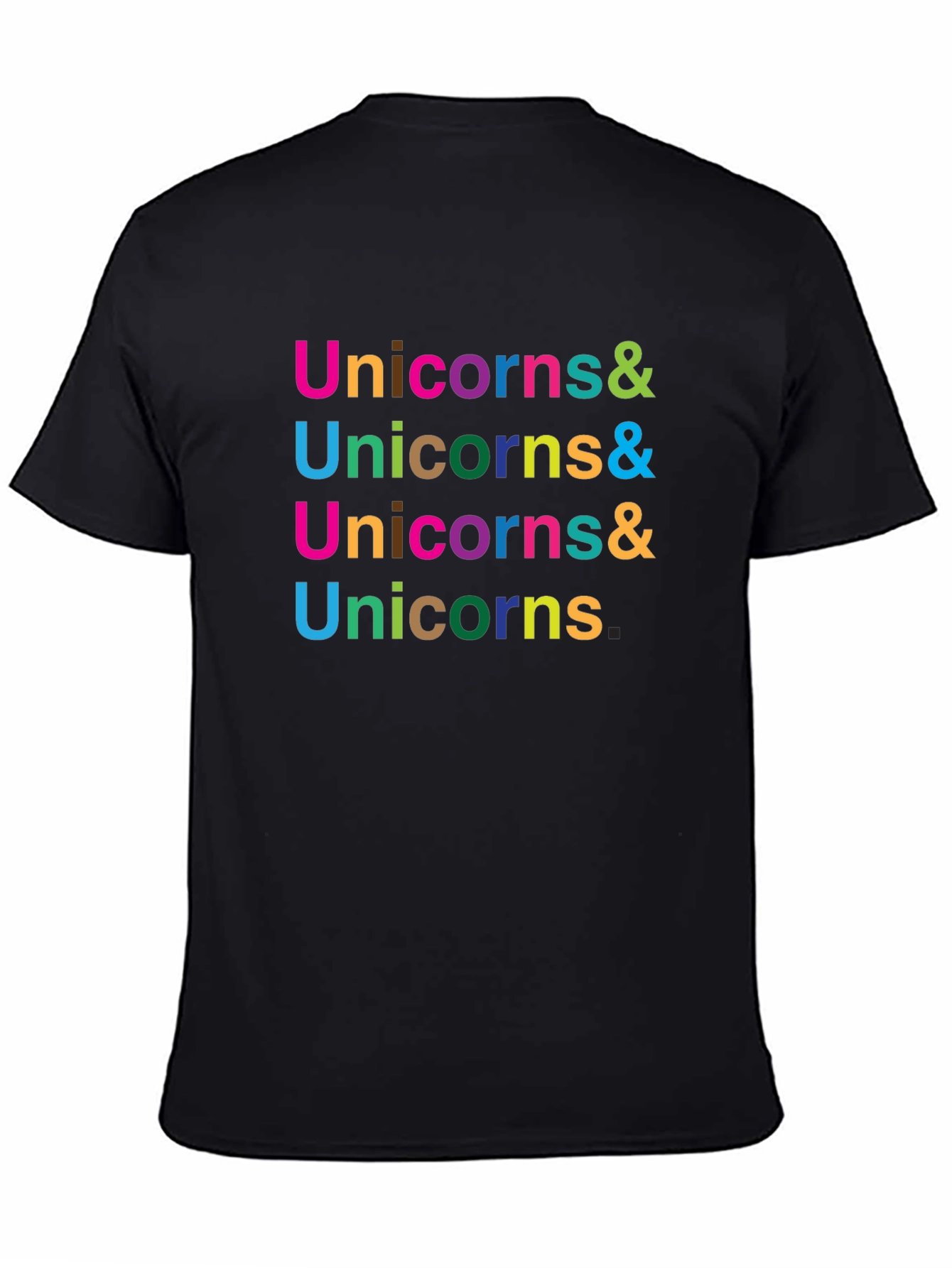 Unicorns & Black Graphic Tee