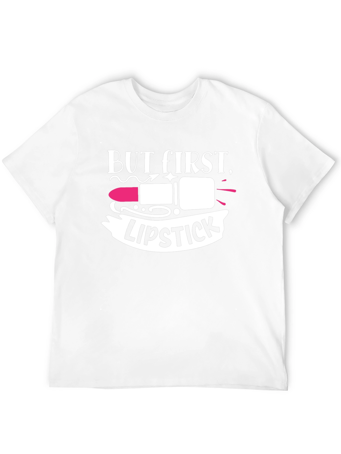 But First Lipstick Black T-Shirt