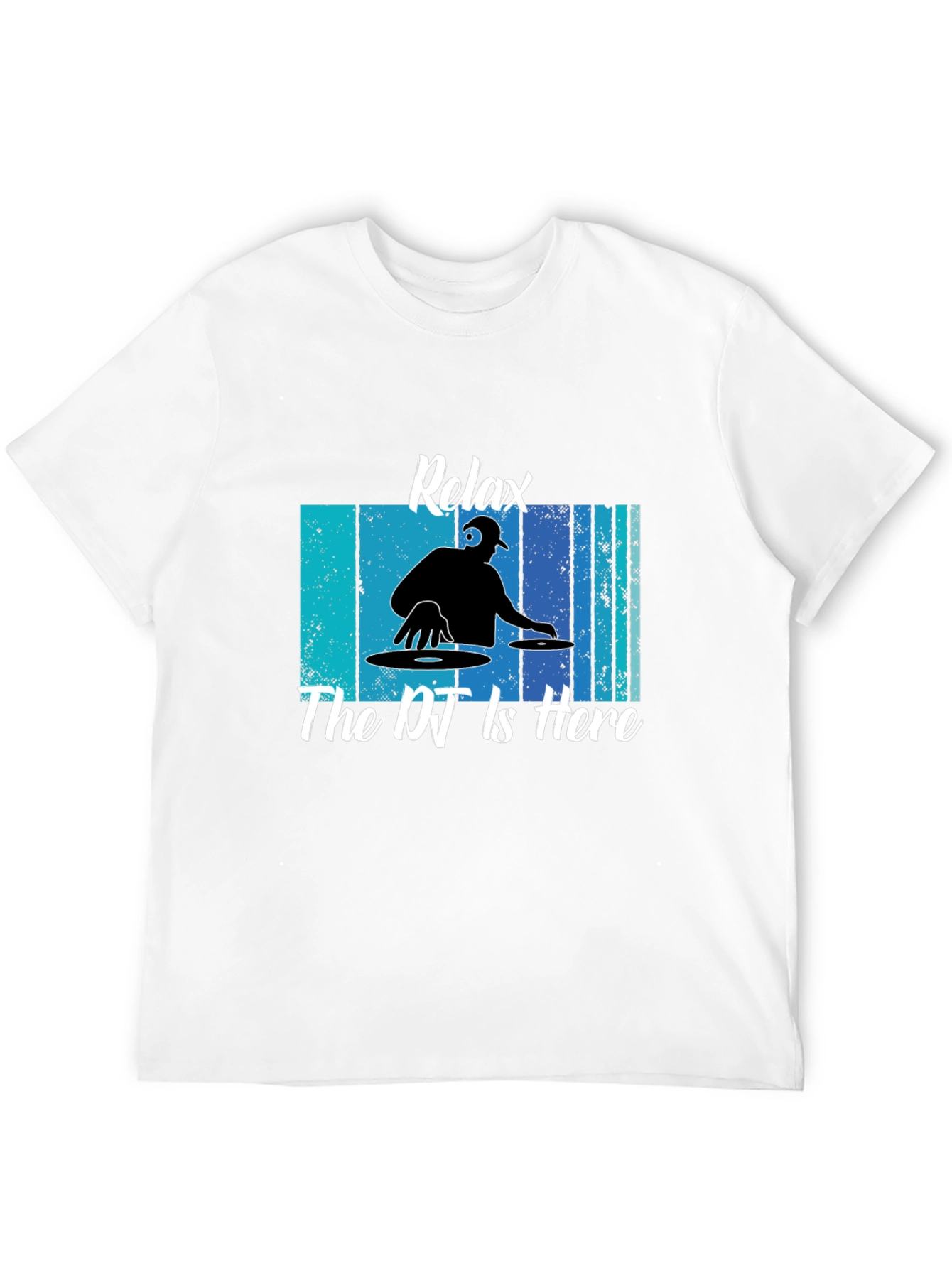 Relax The DJ is Here Black T-Shirt