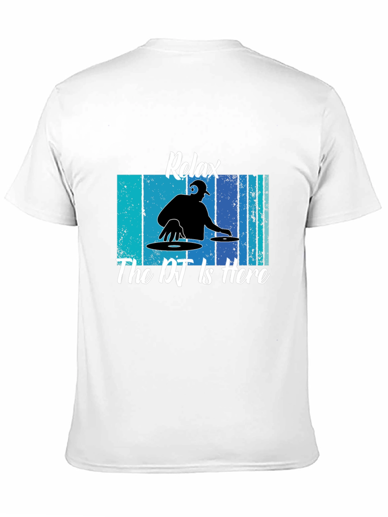Relax The DJ is Here Black T-Shirt