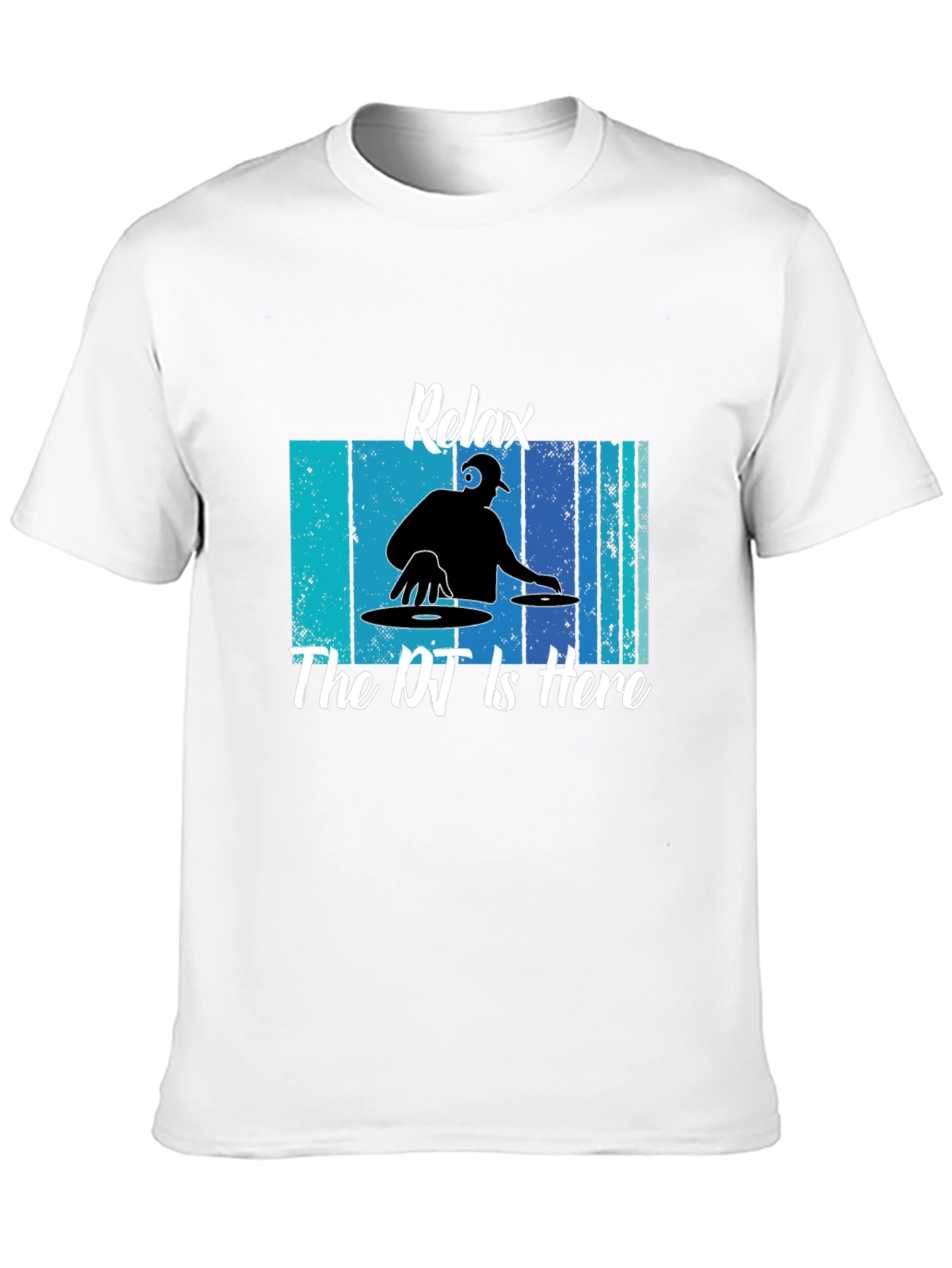 Relax The DJ is Here Black T-Shirt
