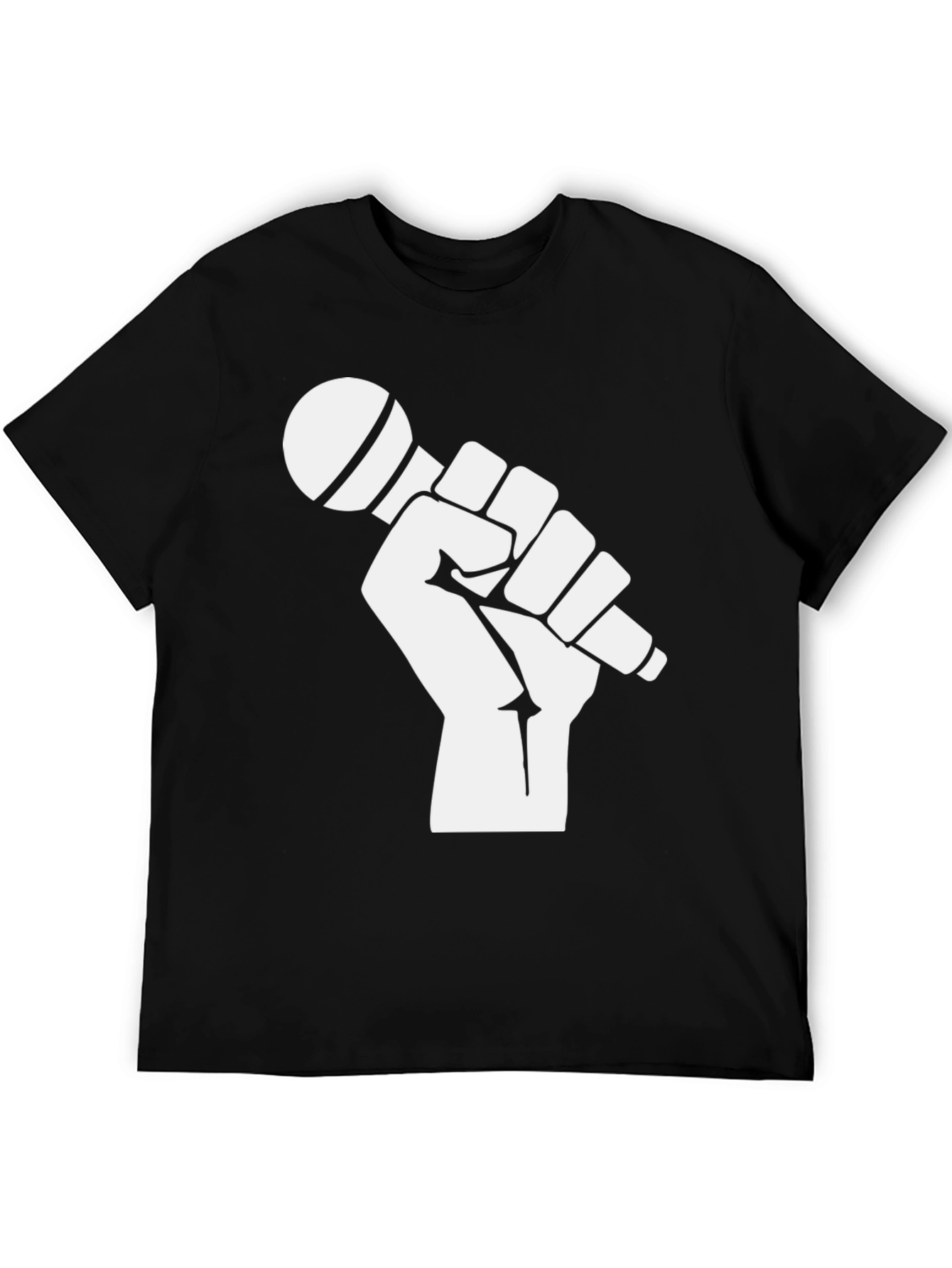 Empower Your Voice: Fist Holding Mic Graphic Tee