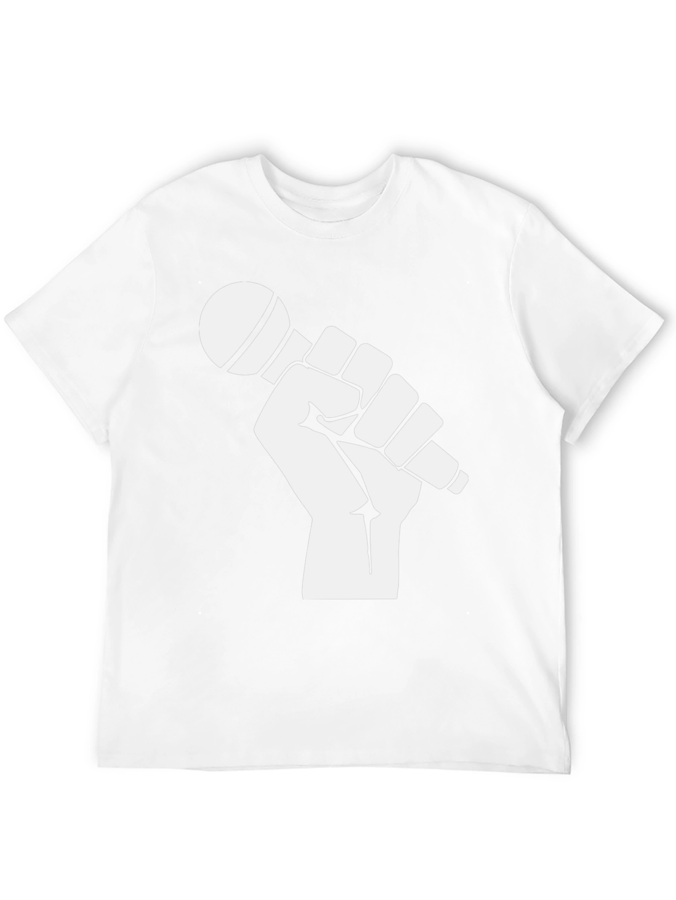 Empower Your Voice: Fist Holding Mic Graphic Tee