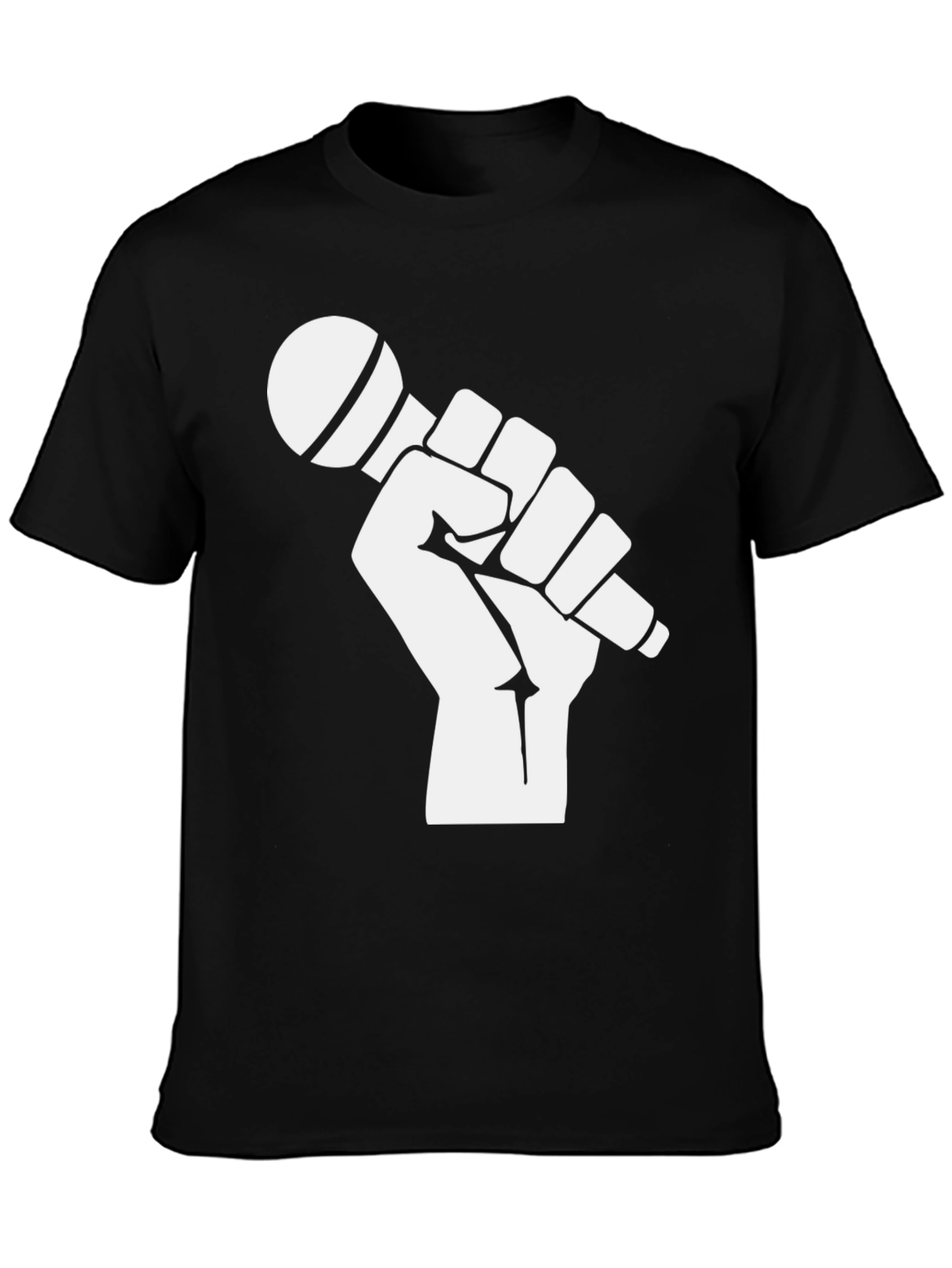 Empower Your Voice: Fist Holding Mic Graphic Tee