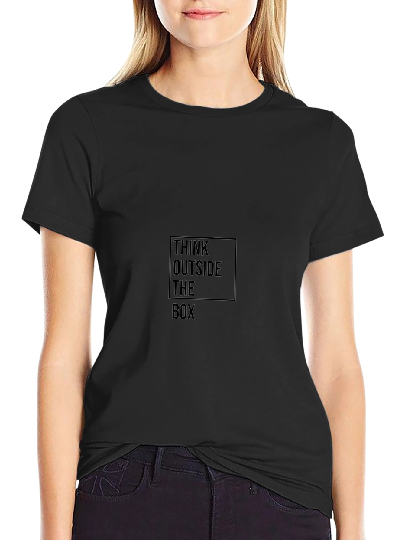 Think Outside the Box Black T-Shirt