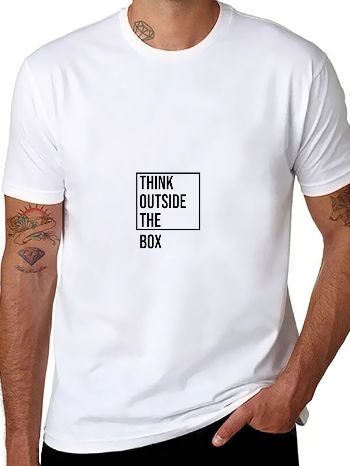 Think Outside the Box Black T-Shirt