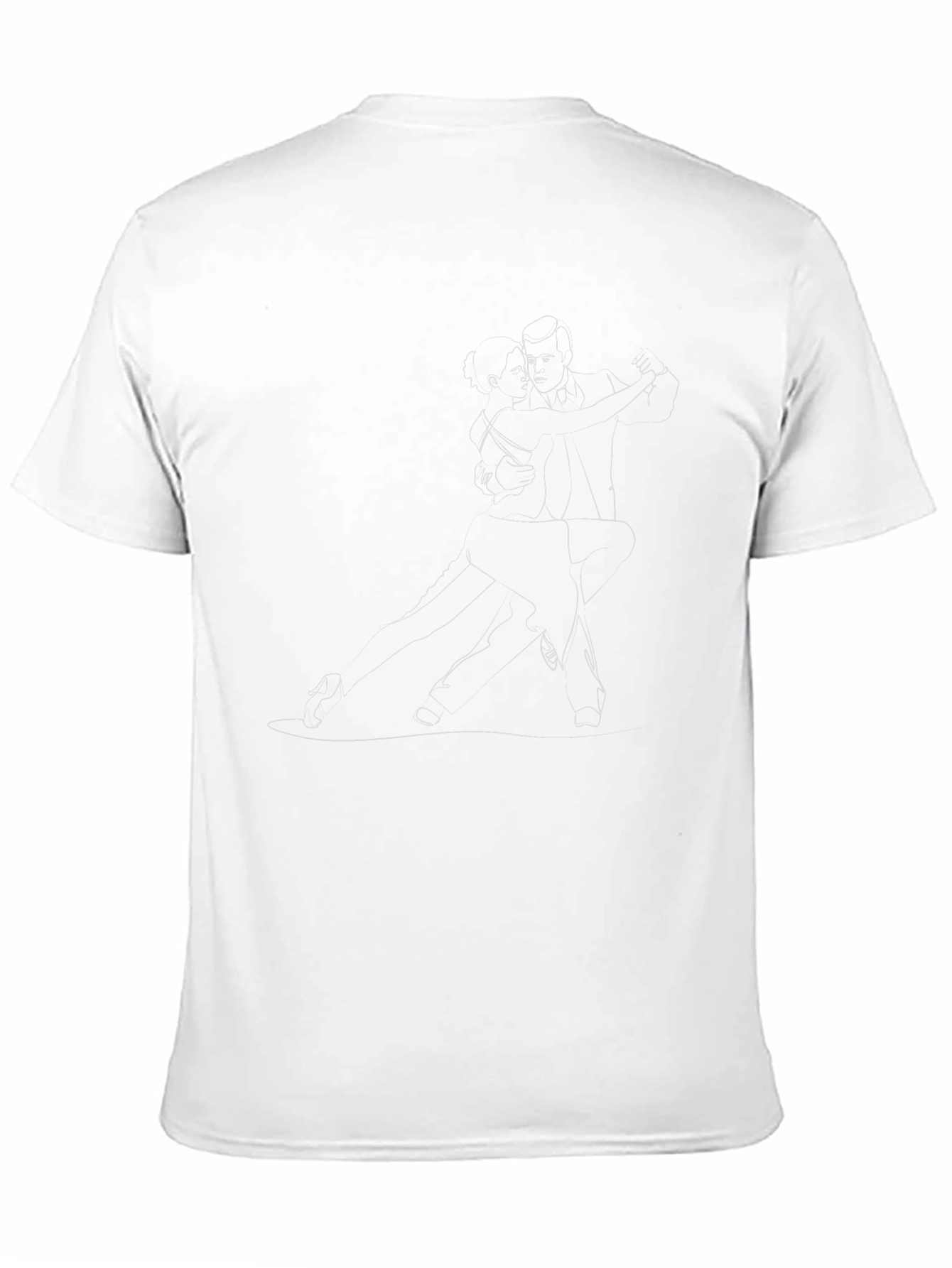 Elegant Tango Graphic Tee - Black
