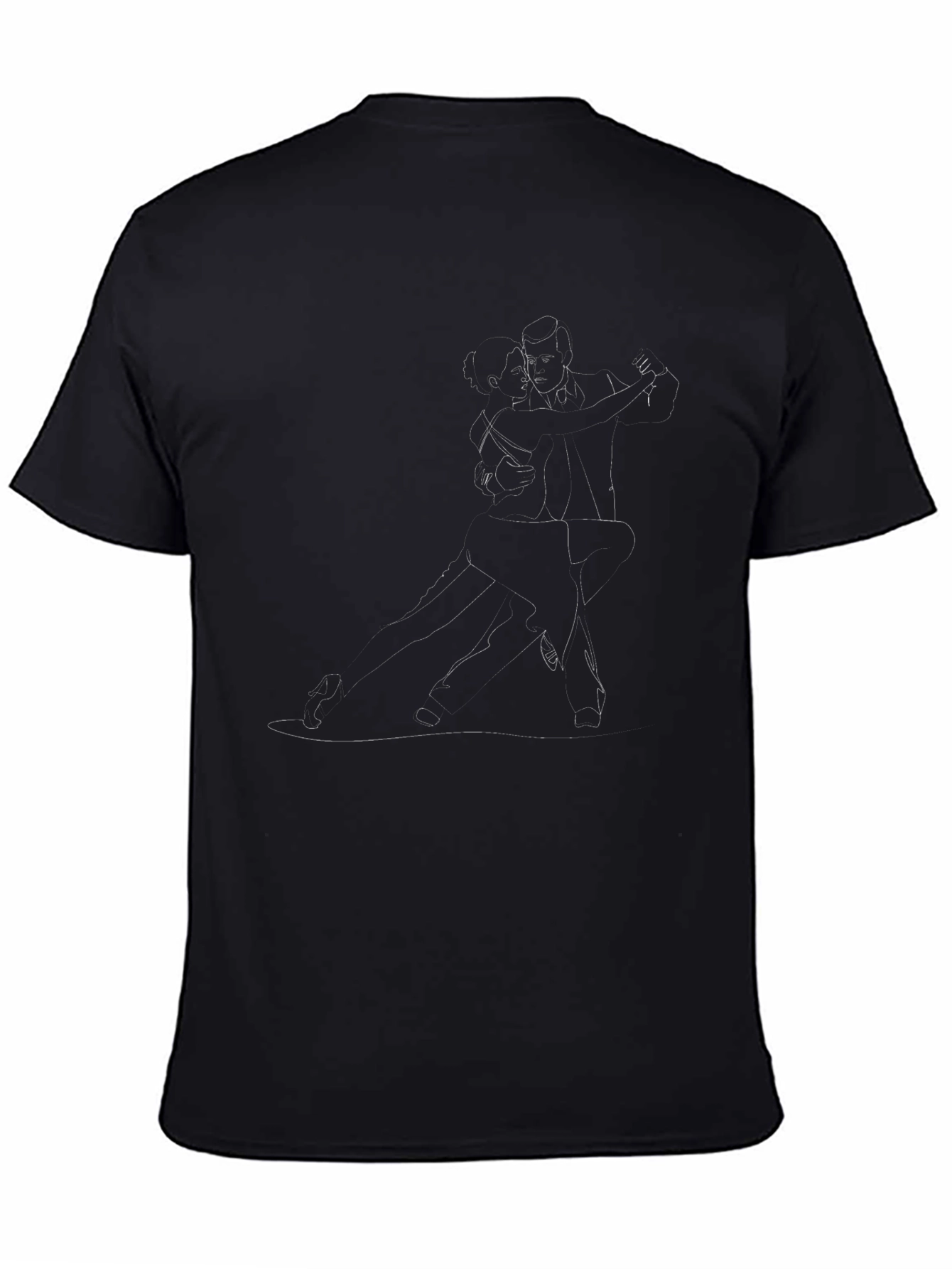 Elegant Tango Graphic Tee - Black
