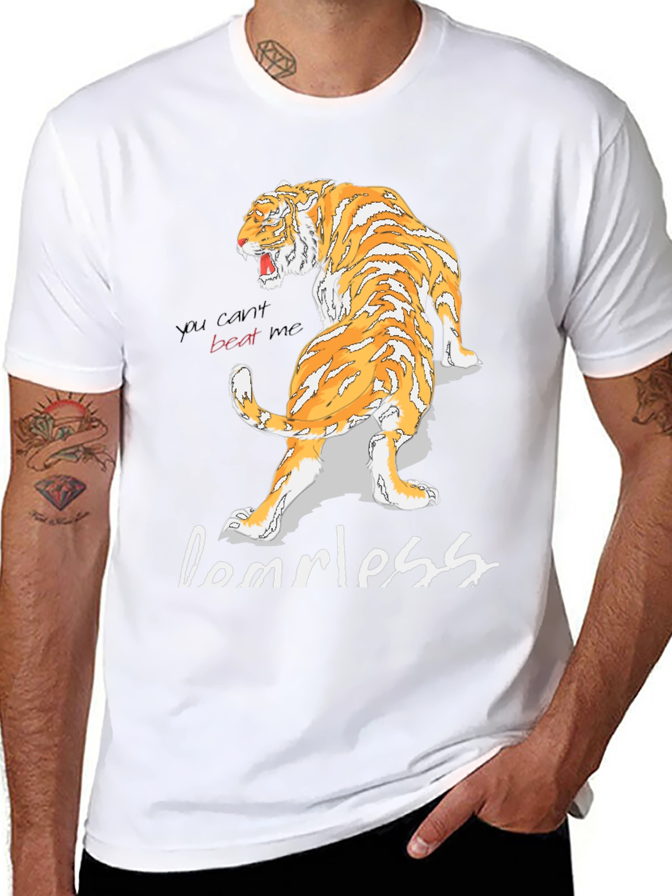 Tiger Domrless Graphic T-Shirt - Bold Streetwear Style