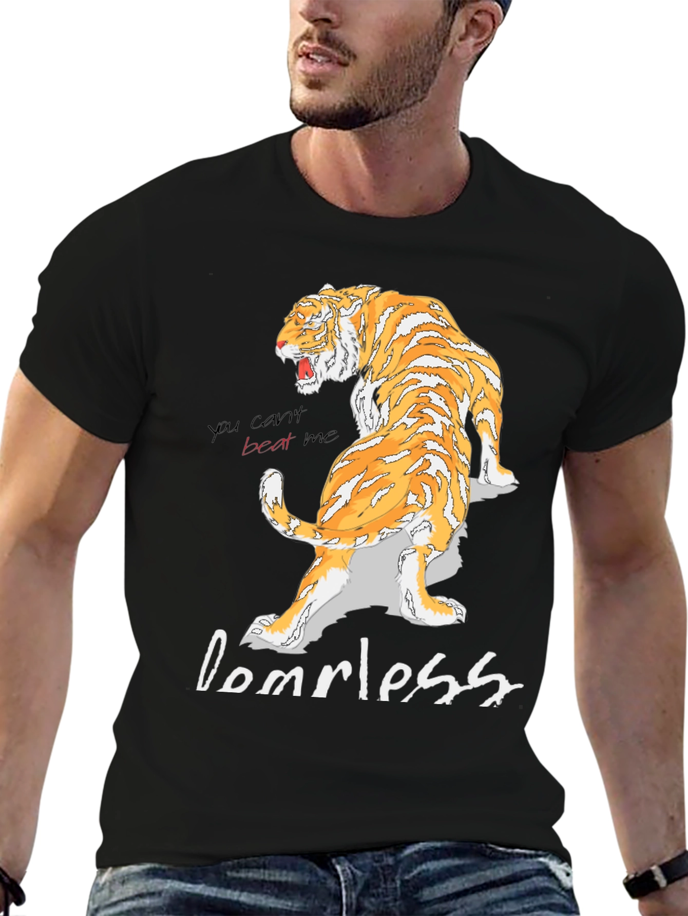 Tiger Domrless Graphic T-Shirt - Bold Streetwear Style