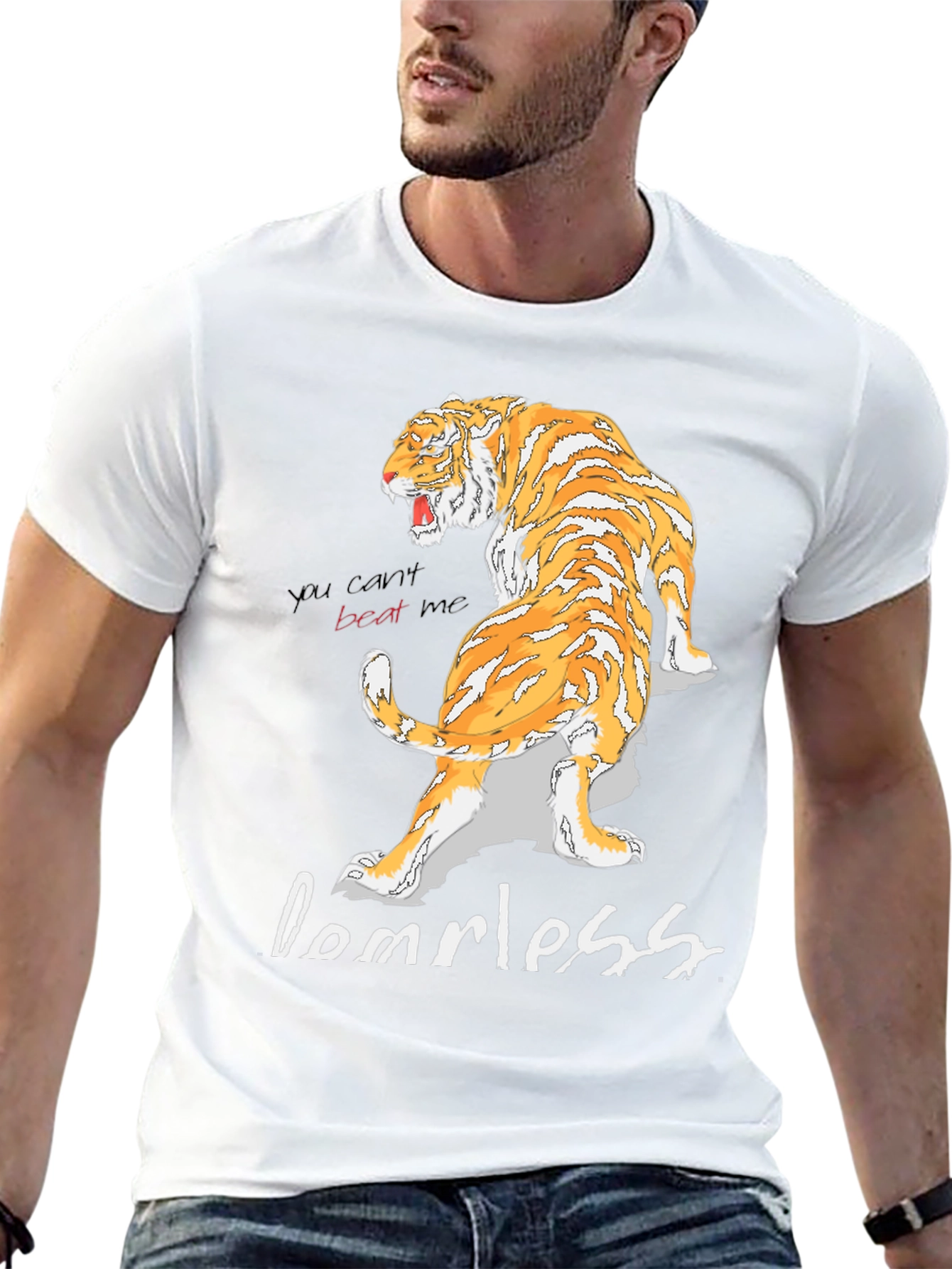 Tiger Domrless Graphic T-Shirt - Bold Streetwear Style