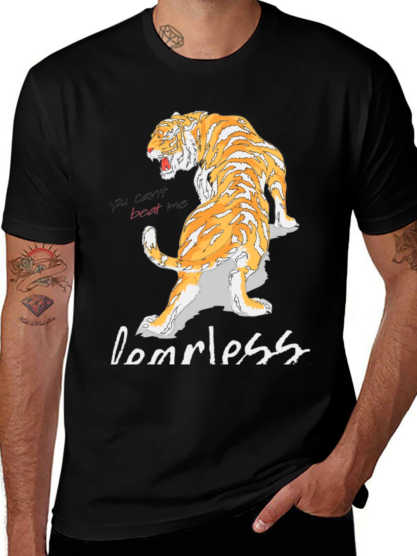 Tiger Domrless Graphic T-Shirt - Bold Streetwear Style