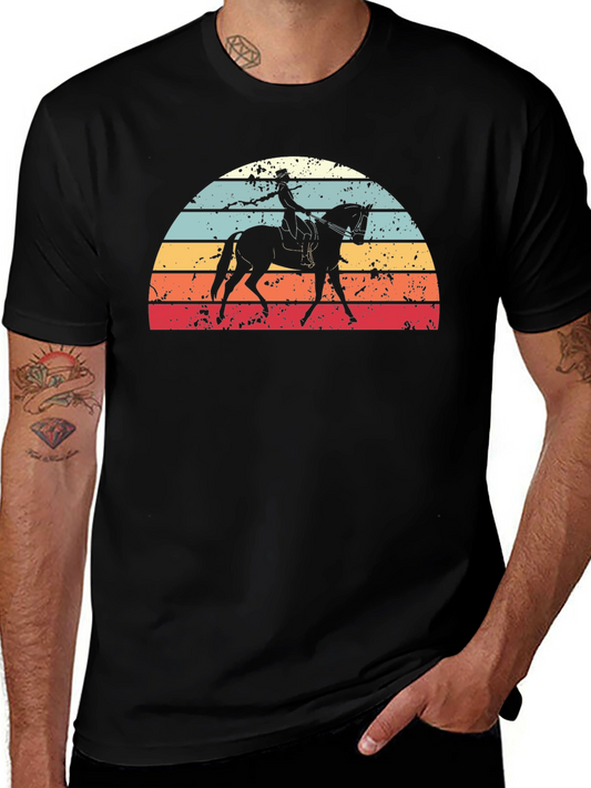 Vintage Equestrian Sunset T-Shirt