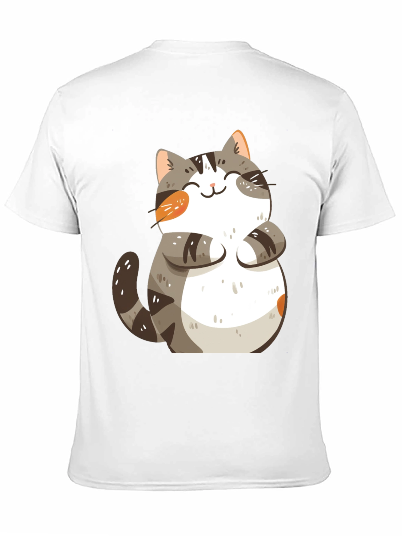 Cute Cat Graphic T-Shirt - Black