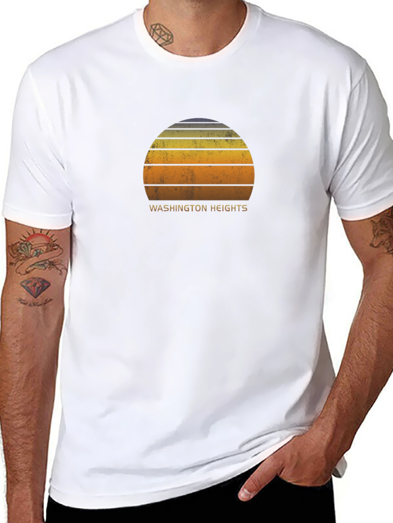 Washington Heights Retro Sunset Graphic Tee