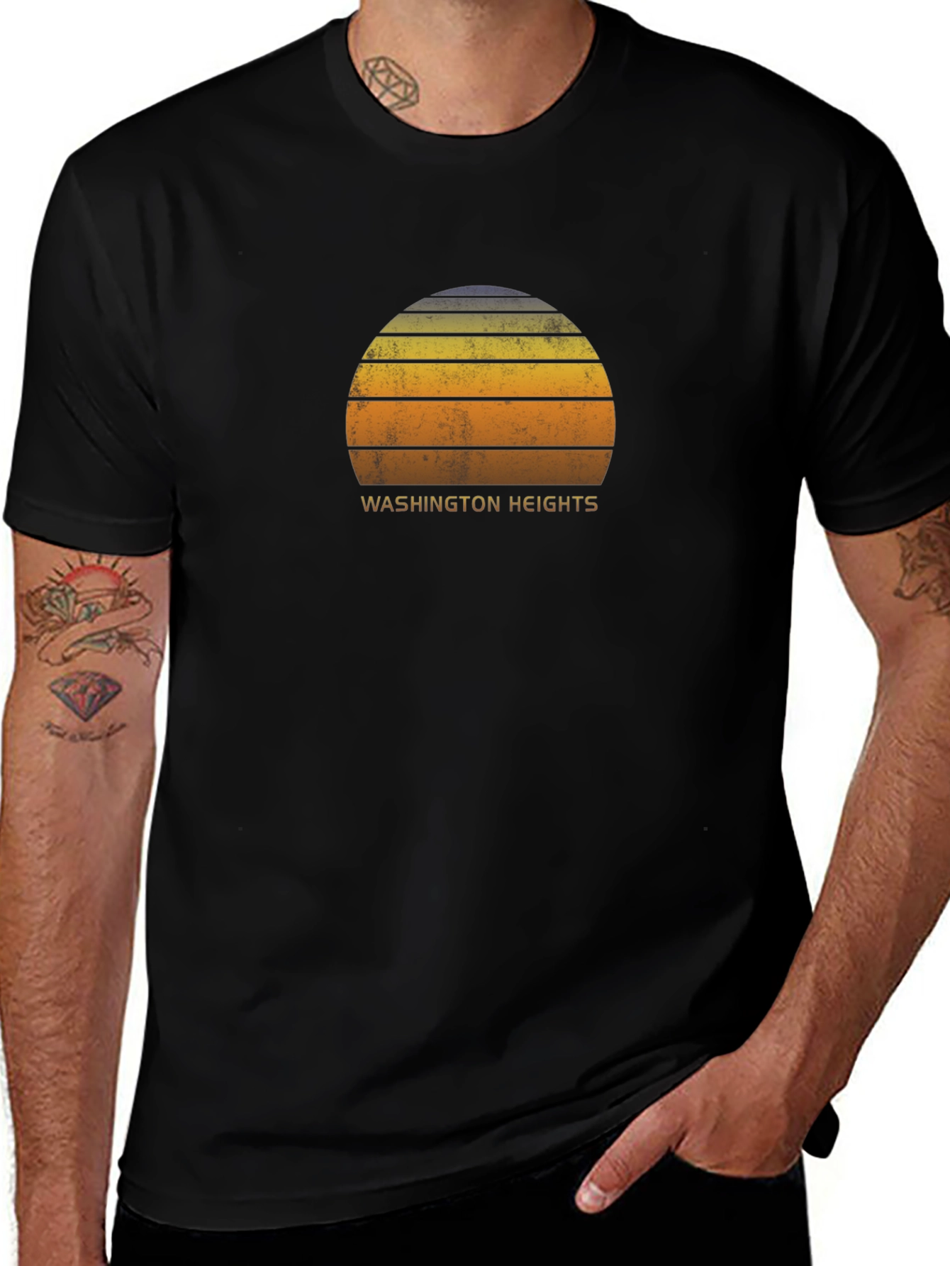 Washington Heights Retro Sunset Graphic Tee