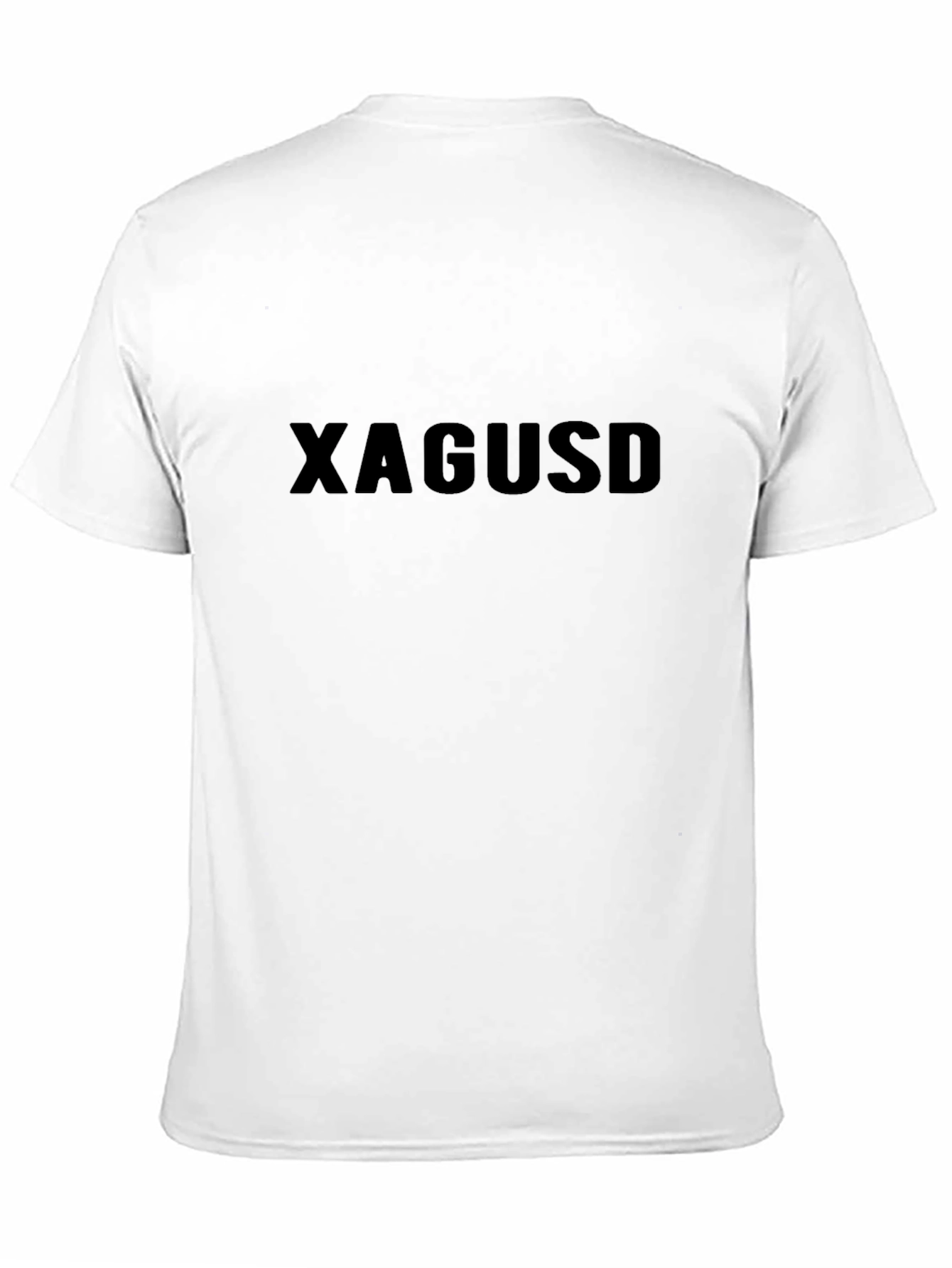XAGUSD Black T-Shirt - Modern Minimalist Style