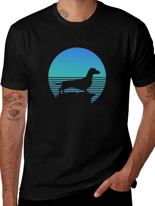 Retro Dachshund Silhouette T-Shirt