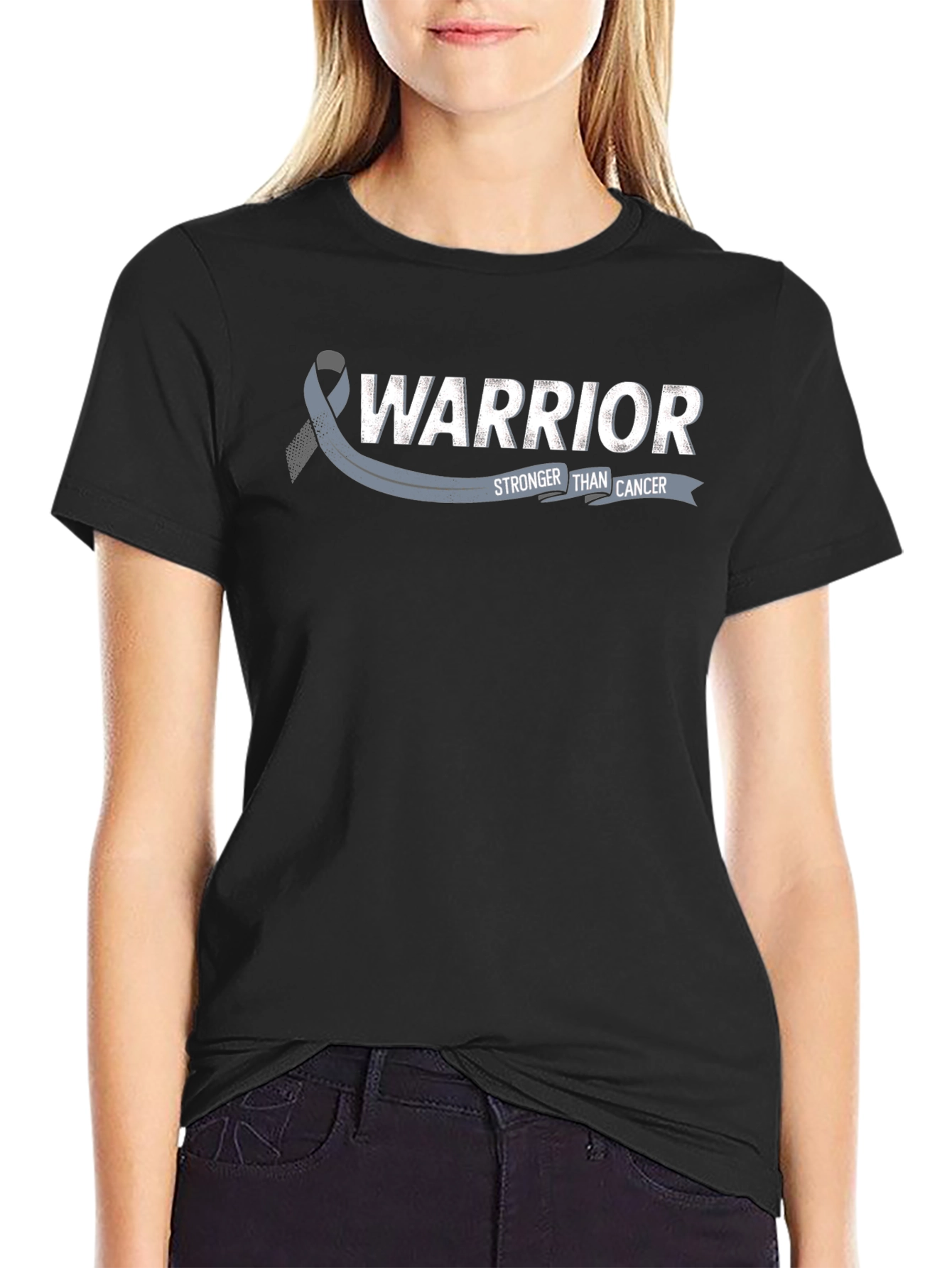 Warrior Stronger Than Cancer Awareness T-Shirt