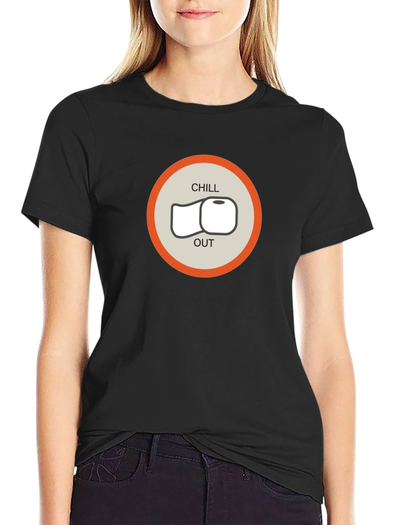 Chill Out Toilet Paper Graphic Tee