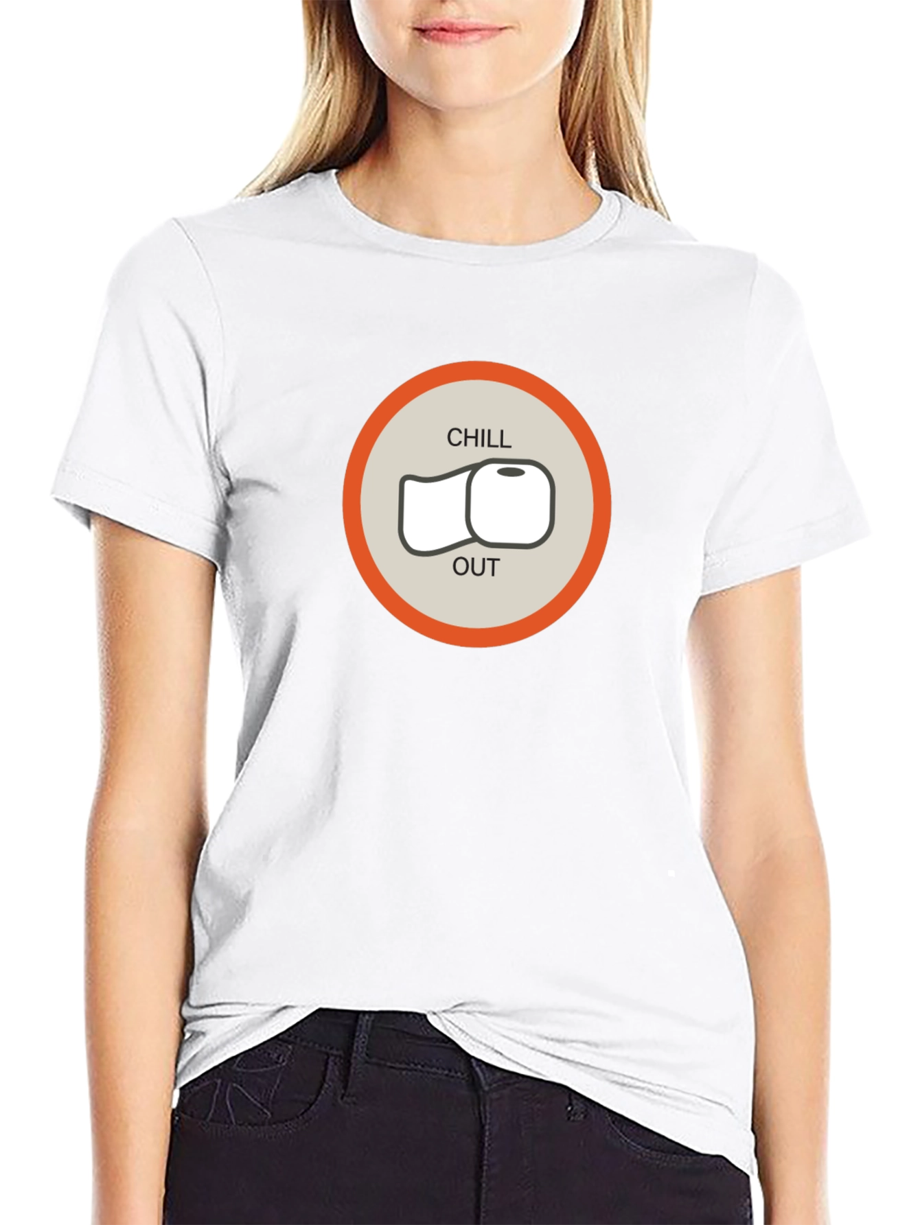 Chill Out Toilet Paper Graphic Tee