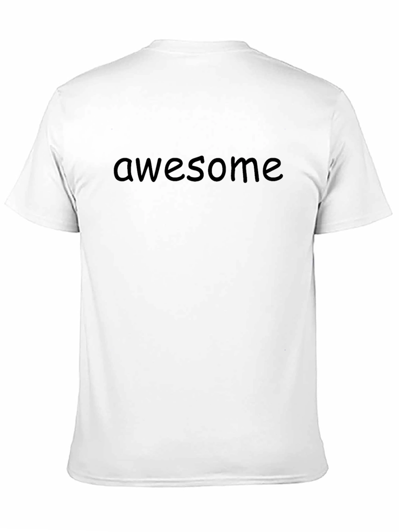 Awesome Text Black T-Shirt Casual Wear