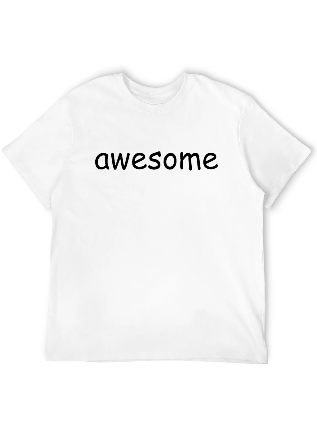 Awesome Text Black T-Shirt Casual Wear