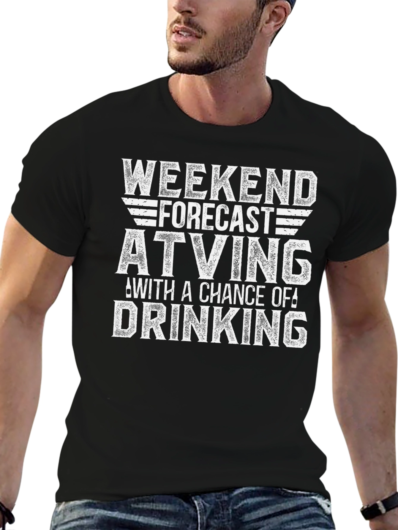 Weekend Forecast ATVing & Drinking T-Shirt