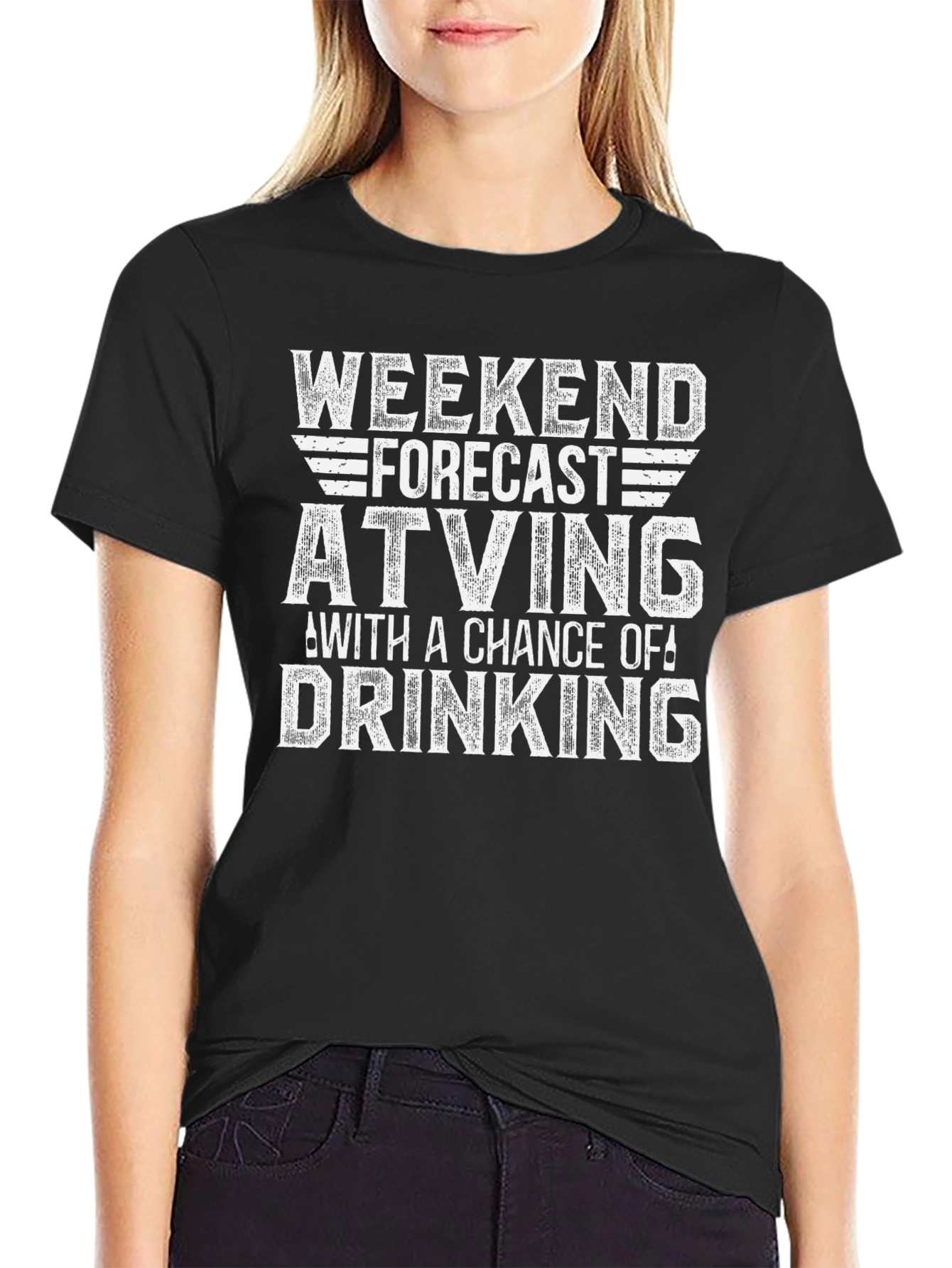 Weekend Forecast ATVing & Drinking T-Shirt