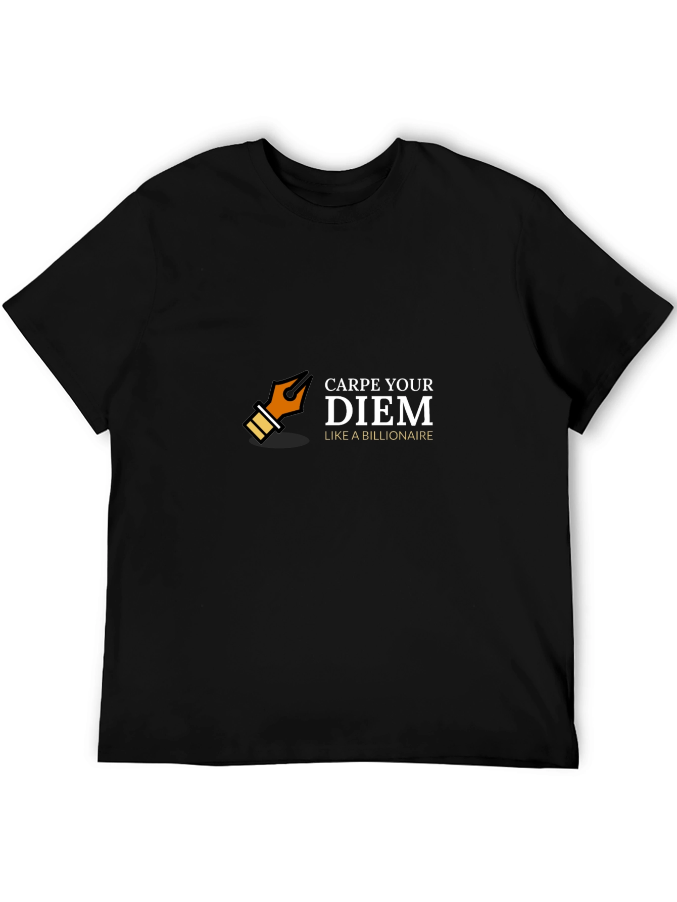 Carpe Your Diem Like A Billionaire Black Tee