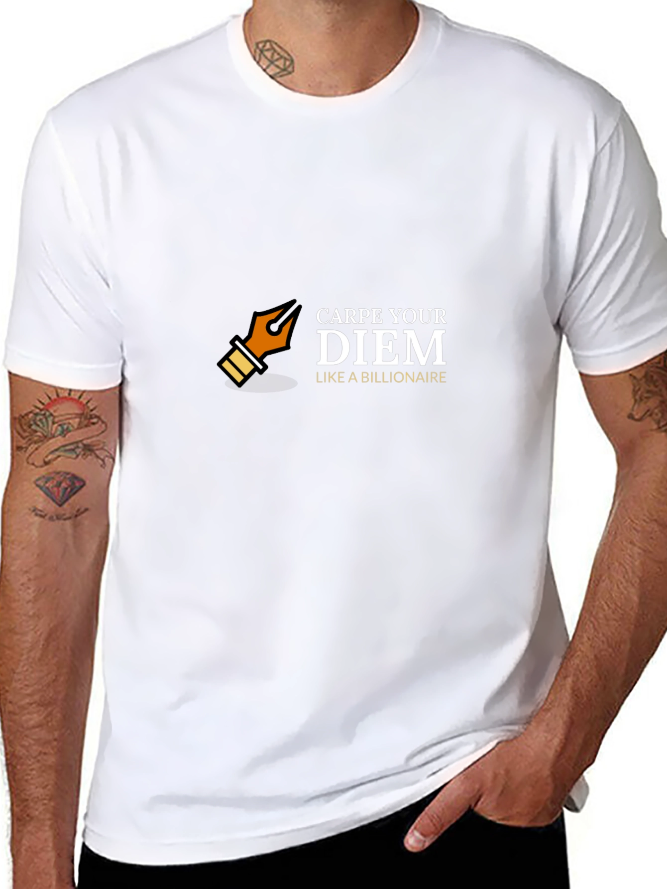 Carpe Your Diem Like A Billionaire Black Tee