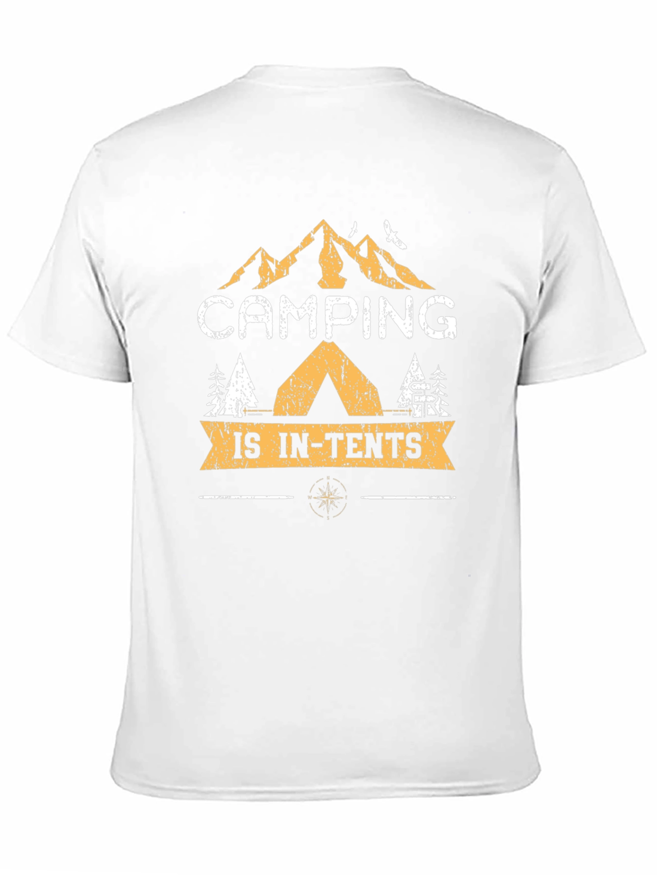 Camping is In-Tents Black Graphic T-Shirt