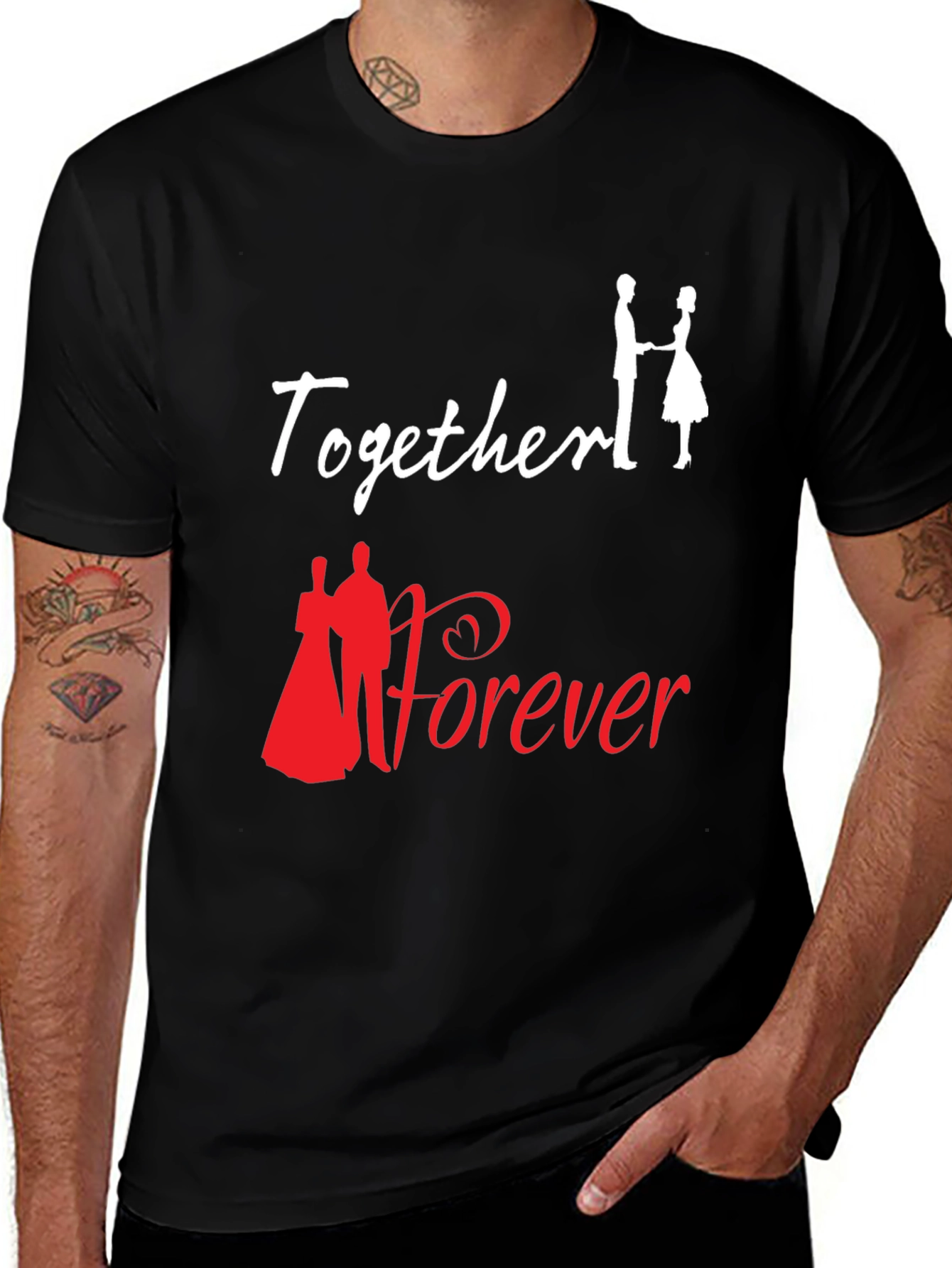 Together Forever Graphic T-Shirt Love Romance