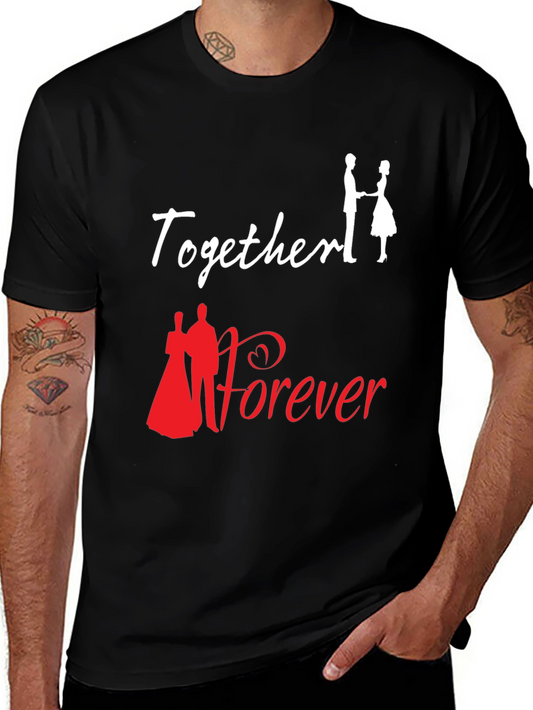 Together Forever Graphic T-Shirt Love Romance