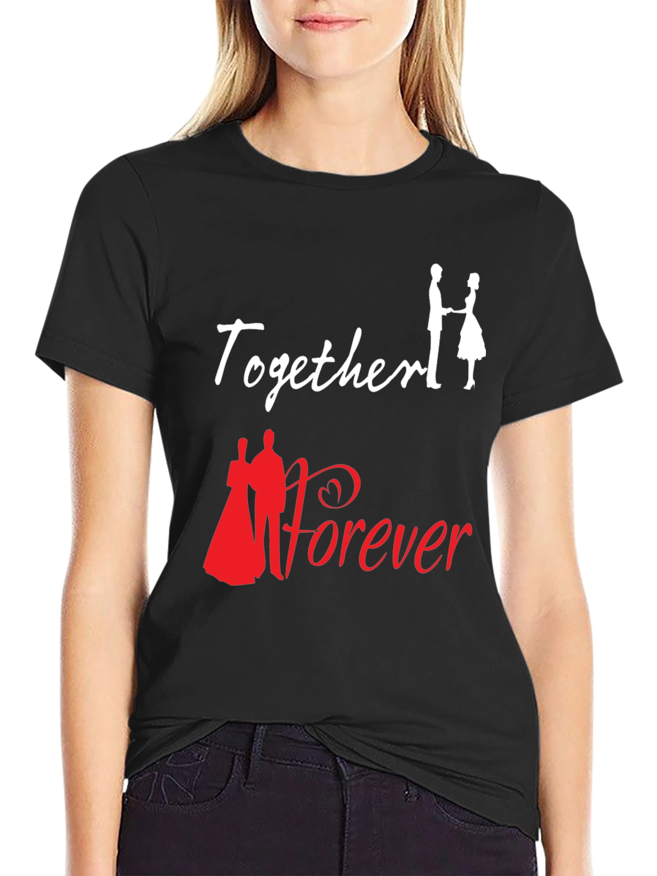 Together Forever Graphic T-Shirt Love Romance