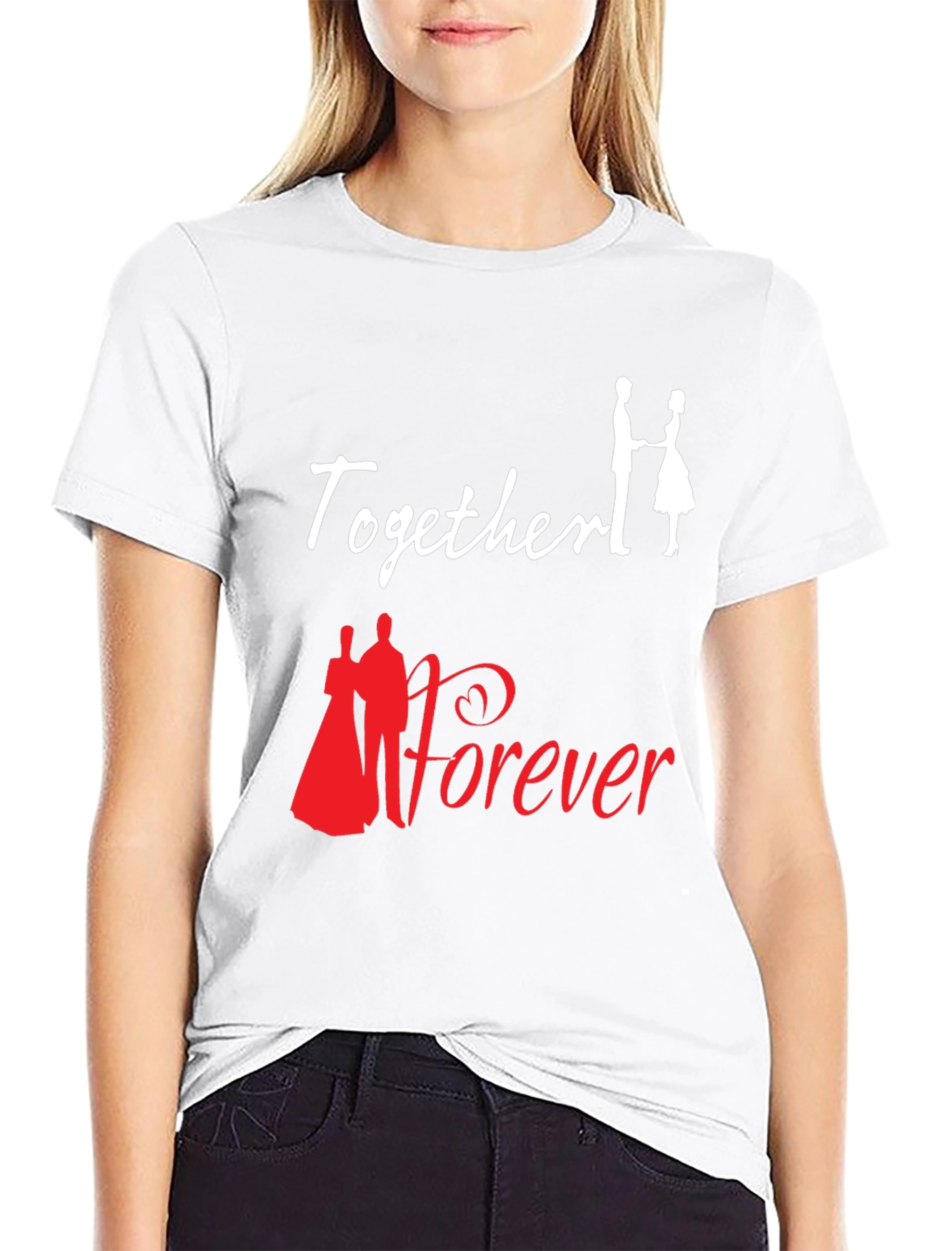 Together Forever Graphic T-Shirt Love Romance