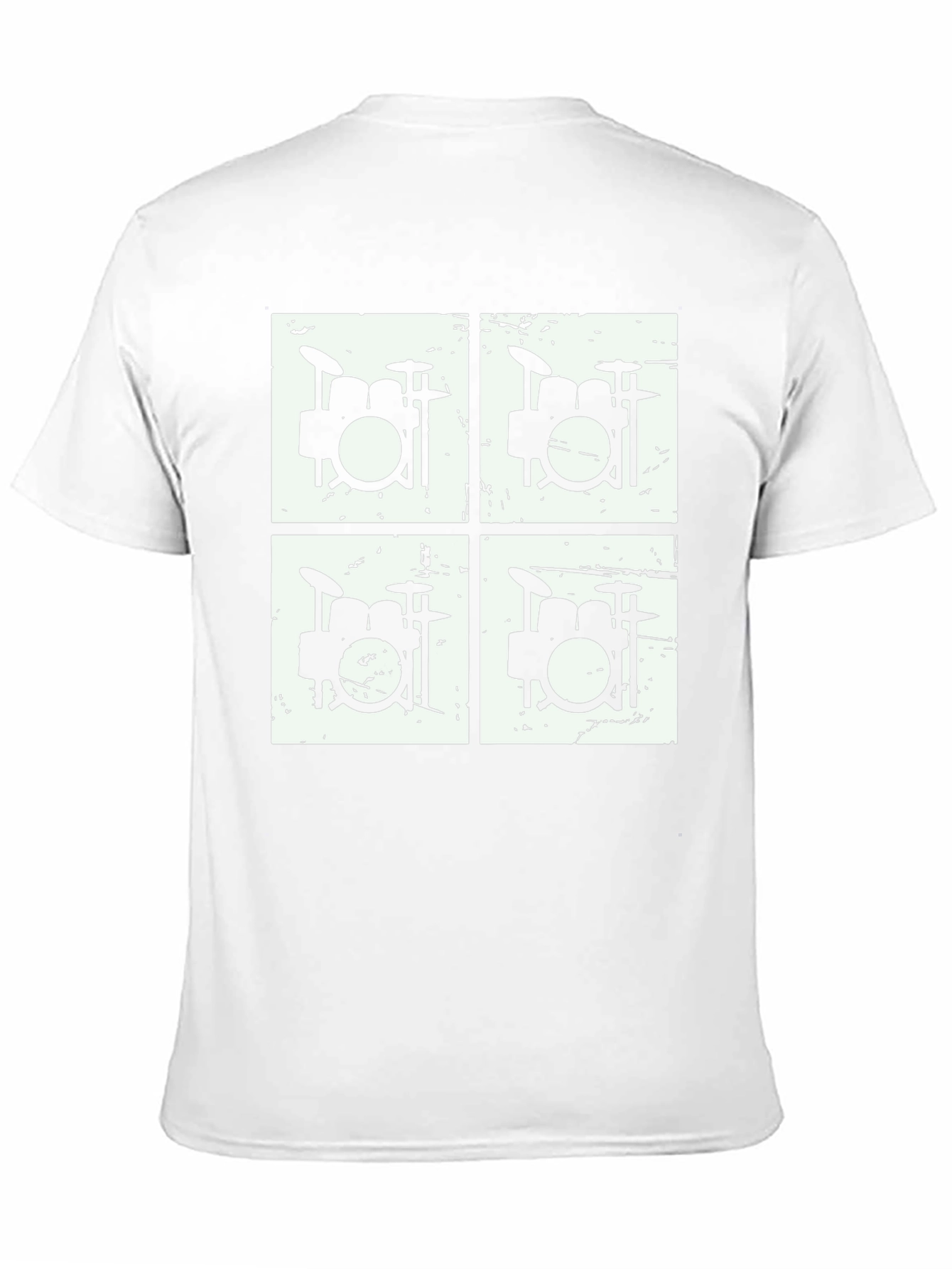 Drum Kit Graphic T-Shirt - Black